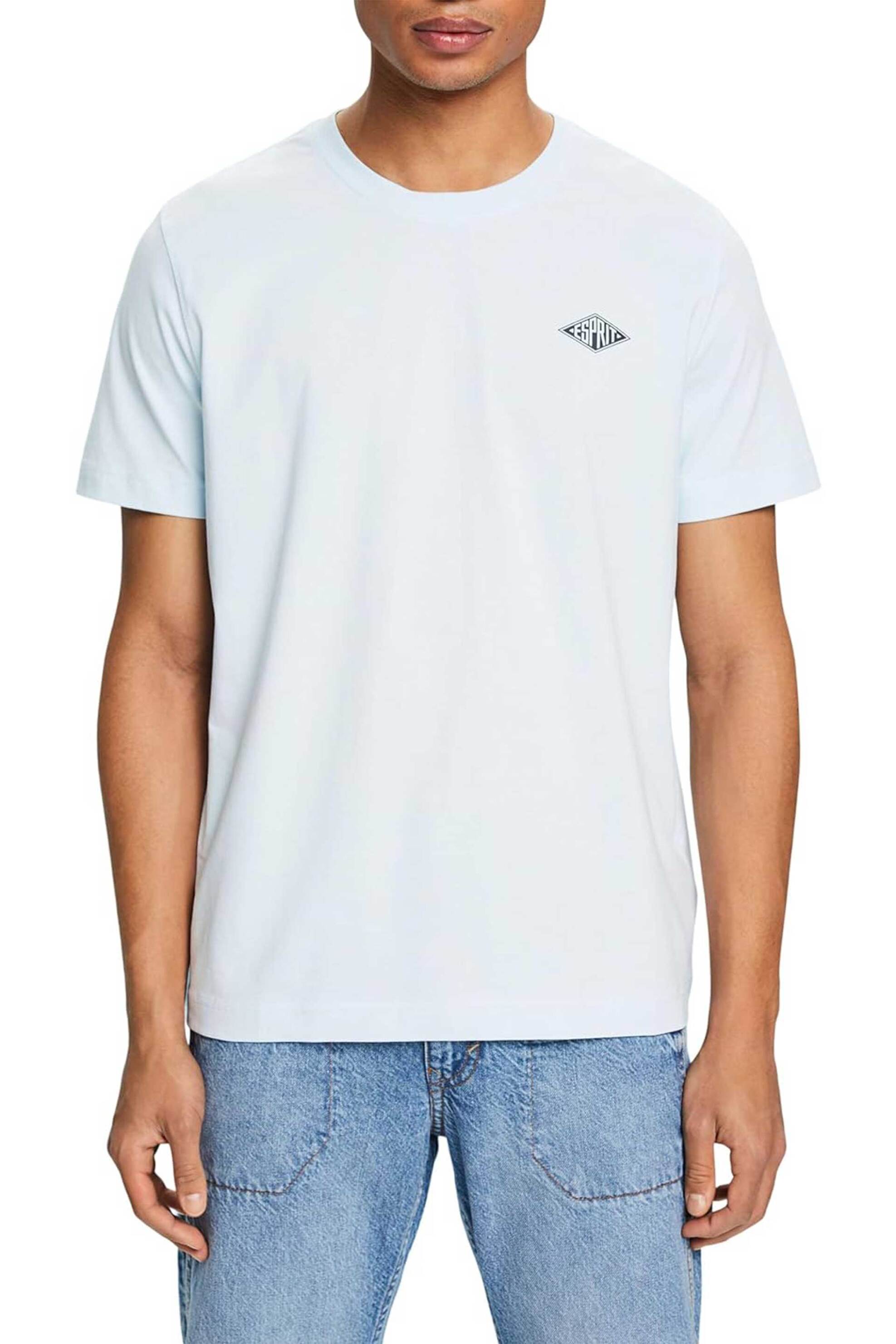 Ανδρική Μόδα > Ανδρικά Ρούχα > Ανδρικές Μπλούζες > Ανδρικά T-Shirts Esprit ανδρικό T-shirt με logo print Regular Fit - 014EE2K302 Γαλάζιο