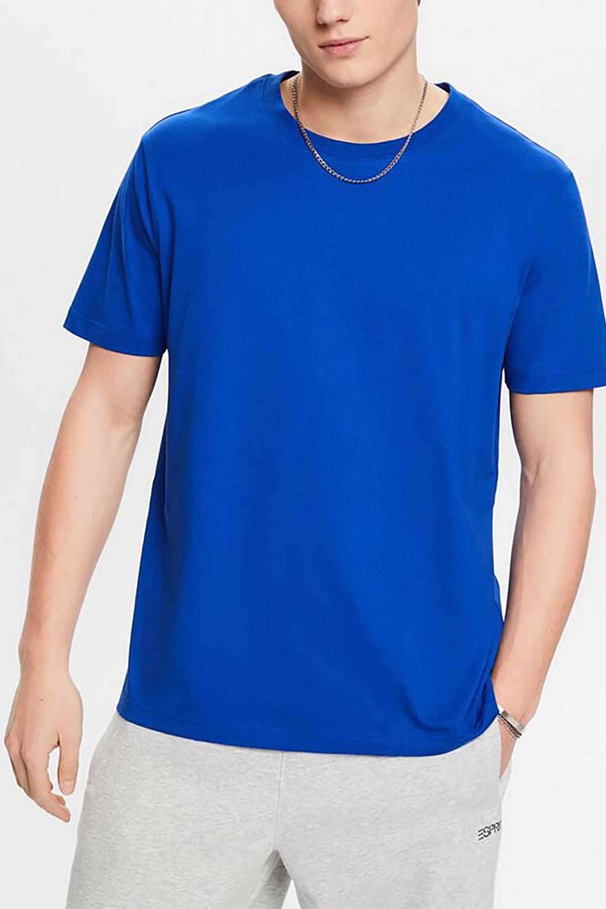 Ανδρική Μόδα > Ανδρικά Ρούχα > Ανδρικές Μπλούζες > Ανδρικά T-Shirts Esprit ανδρικό T-shirt μονόχρωμο Regular Fit - 993EE2K307 Μπλε