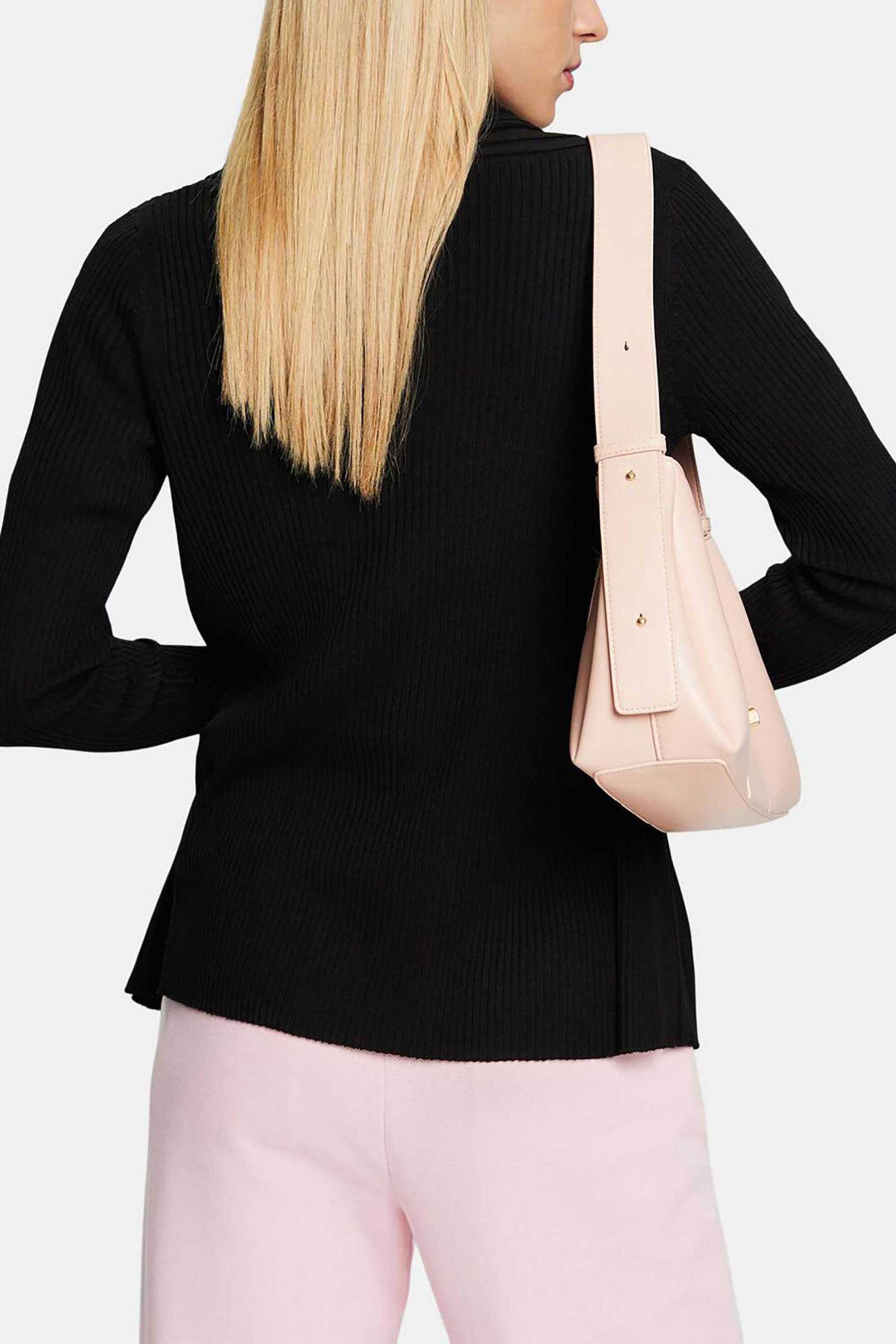 Esprit γυναικεία πλεκτή ζακέτα ribbed Straight Fit - 994EE1I301 Μαύρο φωτογραφία