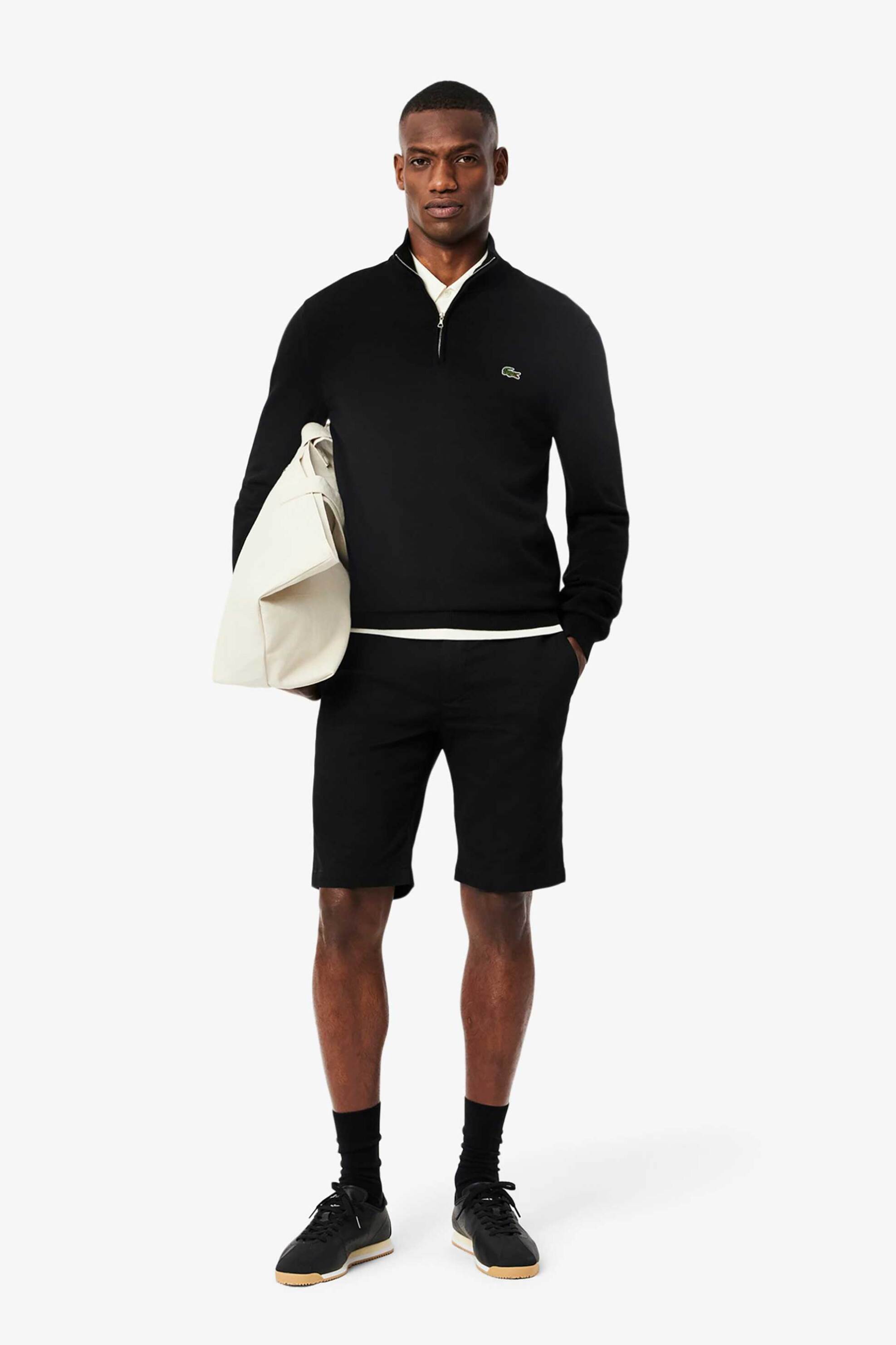 LACOSTE Lacoste ανδρική βερμούδα chino Slim Fit - FH3347-00 Μαύρο