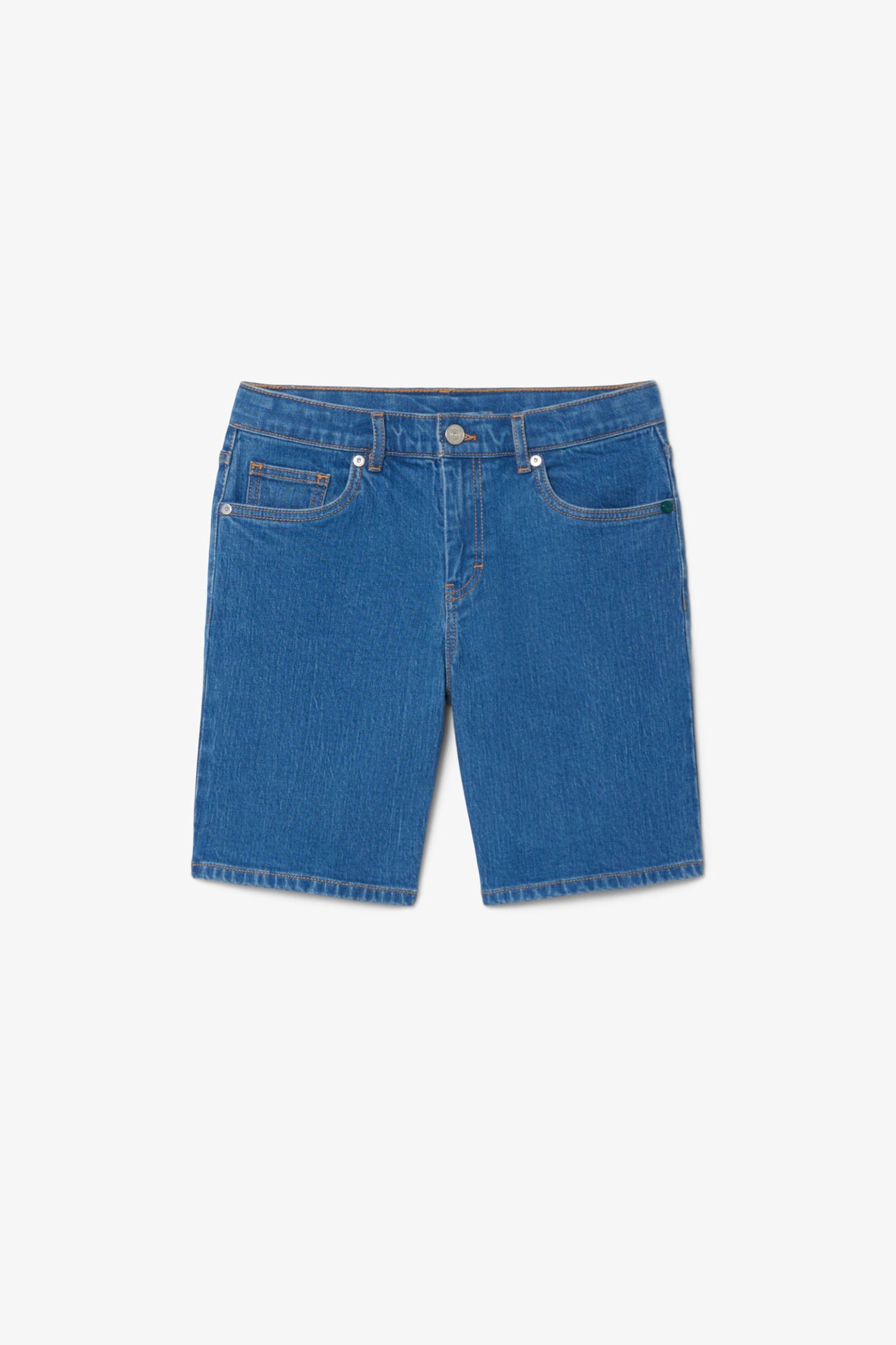Lacoste Παιδική Denim Βερμούδα Πεντάτσεπη Straight Cut - Fj7381 Blue