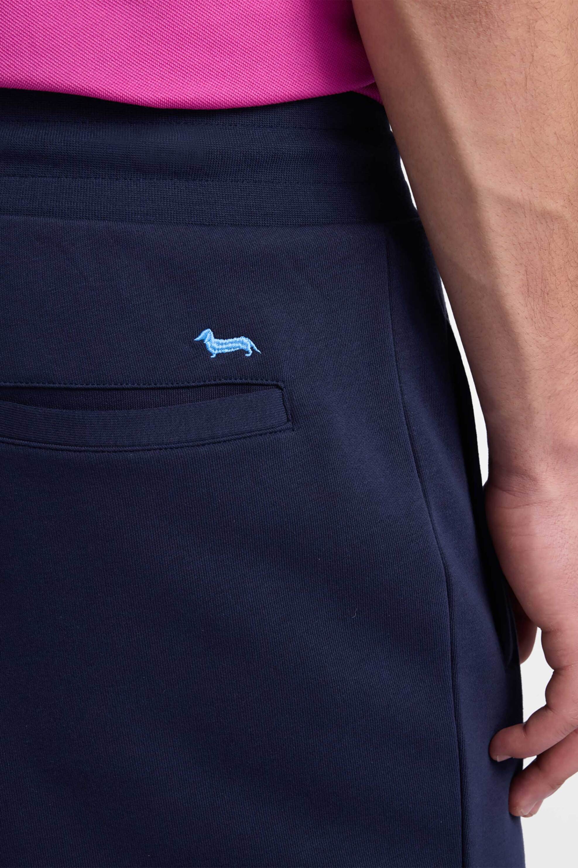 Harmont Blaine Ανδρική Βερμούδα με Ελαστική Μέση Regular Fit - Frq199021920 Μπλε Σκούρο