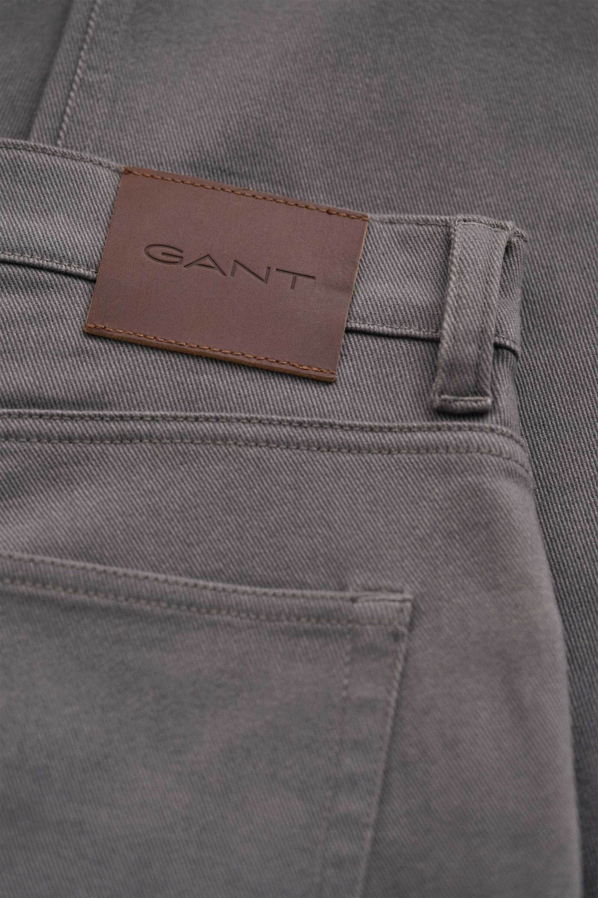 Gant Ανδρικό Τζιν Παντελόνι Πεντάτσεπο Regular Fit (34L) - 1000511 Γκρι