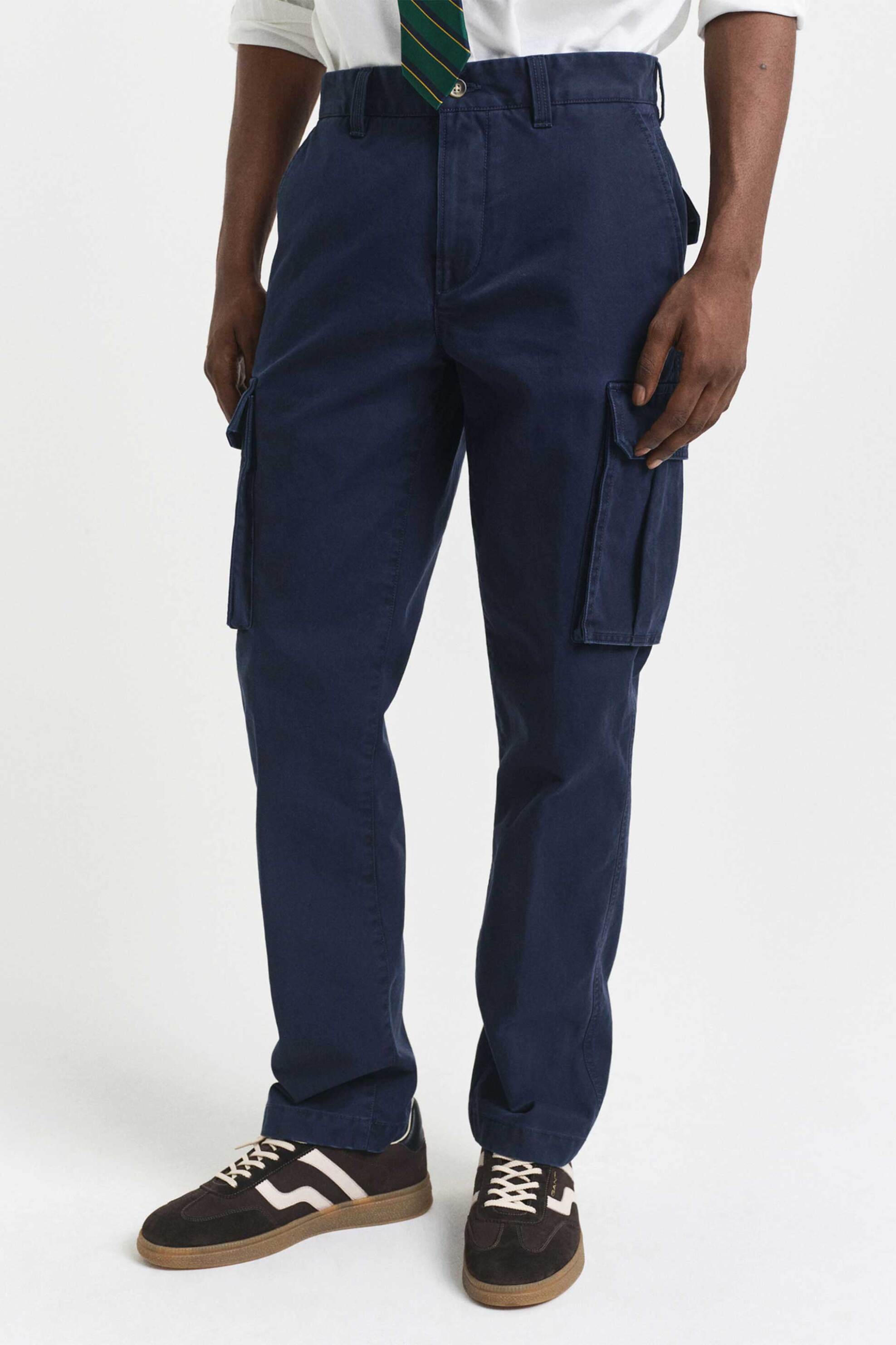 Gant ανδρικό παντελόνι cargo Regular Fit (34L) - 1505362 Μπλε Σκούρο φωτογραφία