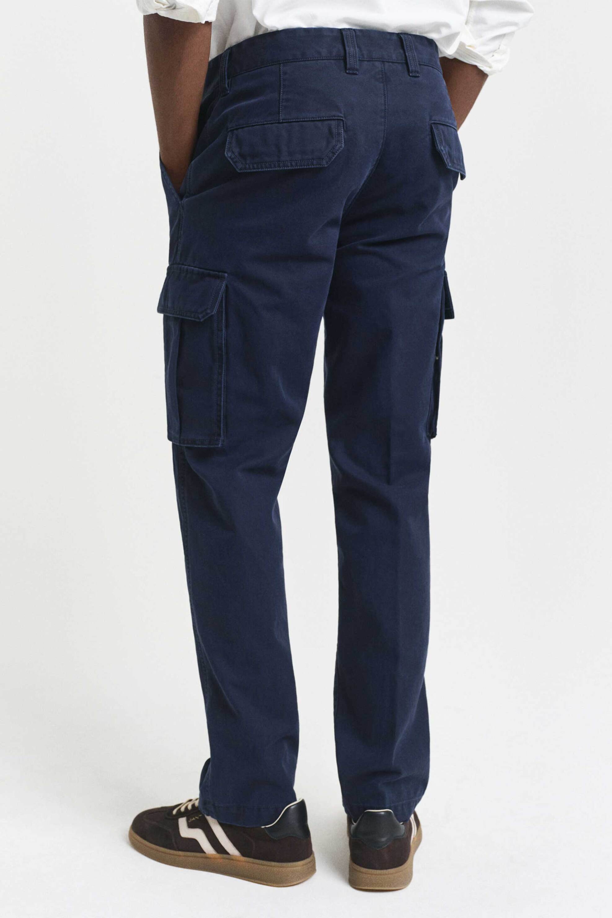 Gant ανδρικό παντελόνι cargo Regular Fit (34L) - 1505362 Μπλε Σκούρο φωτογραφία