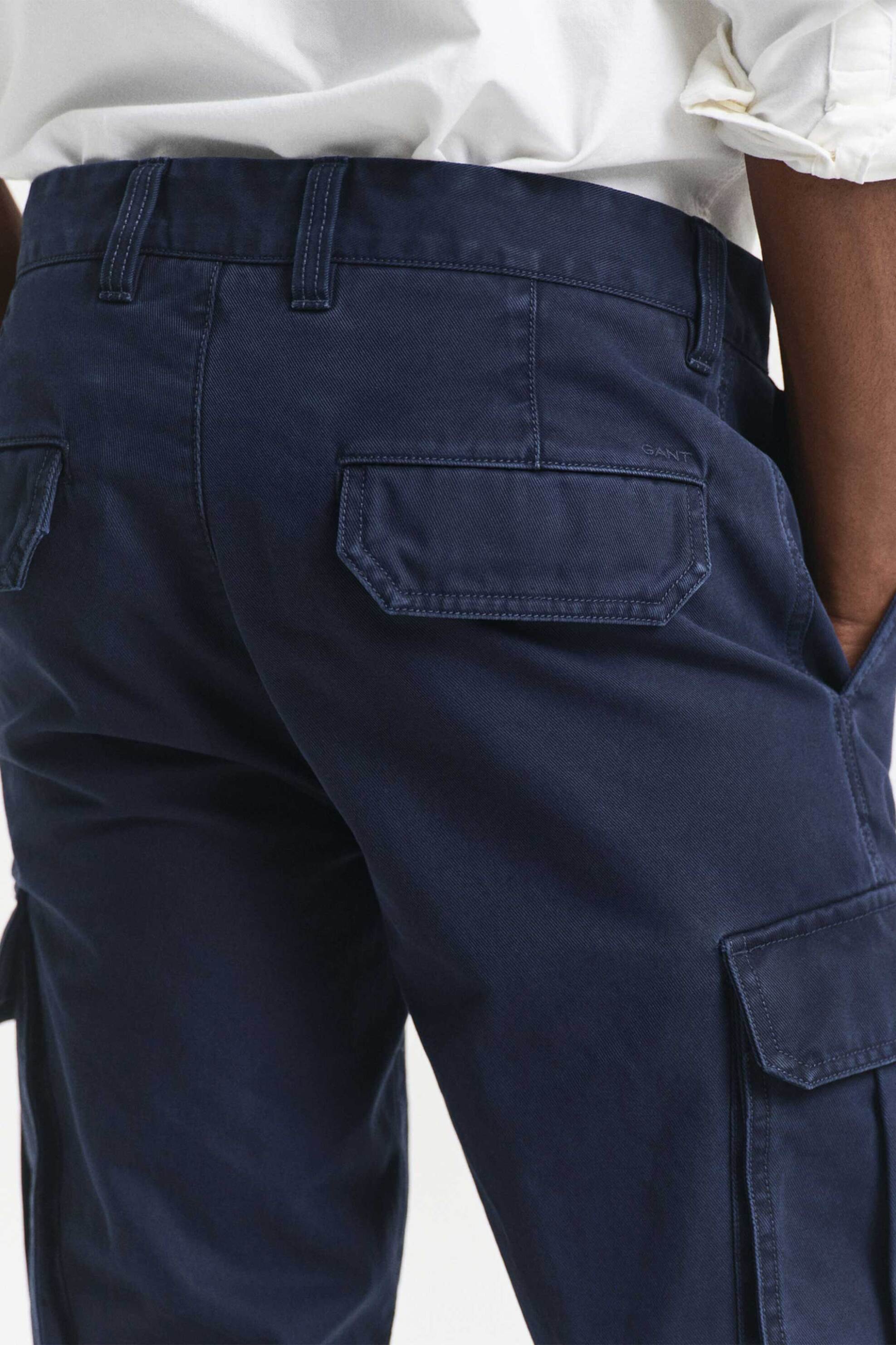 Gant ανδρικό παντελόνι cargo Regular Fit (34L) - 1505362 Μπλε Σκούρο φωτογραφία