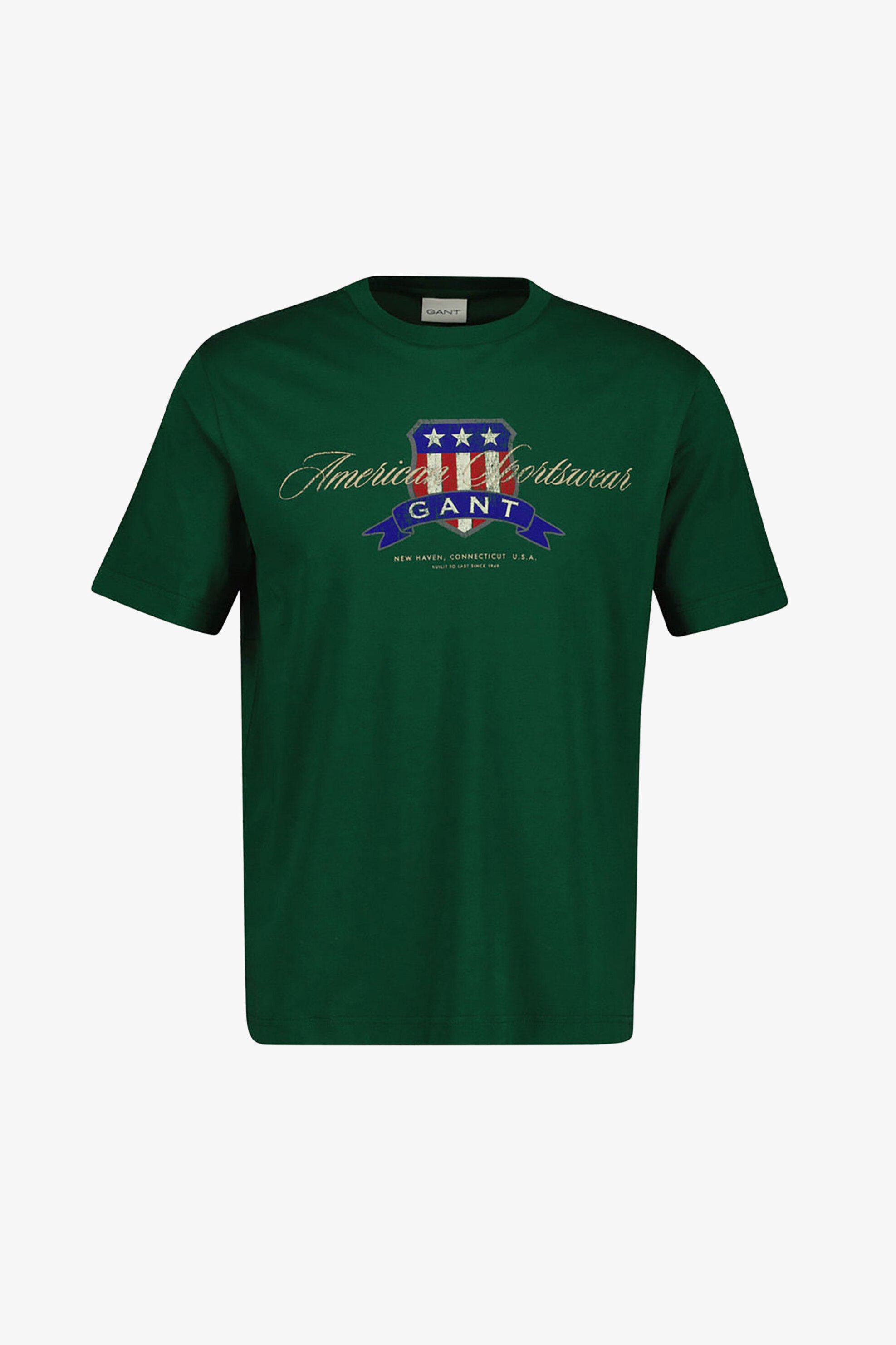 Gant ανδρική μπλούζα T-shirt Regular Fit - 2003353 Πράσινο