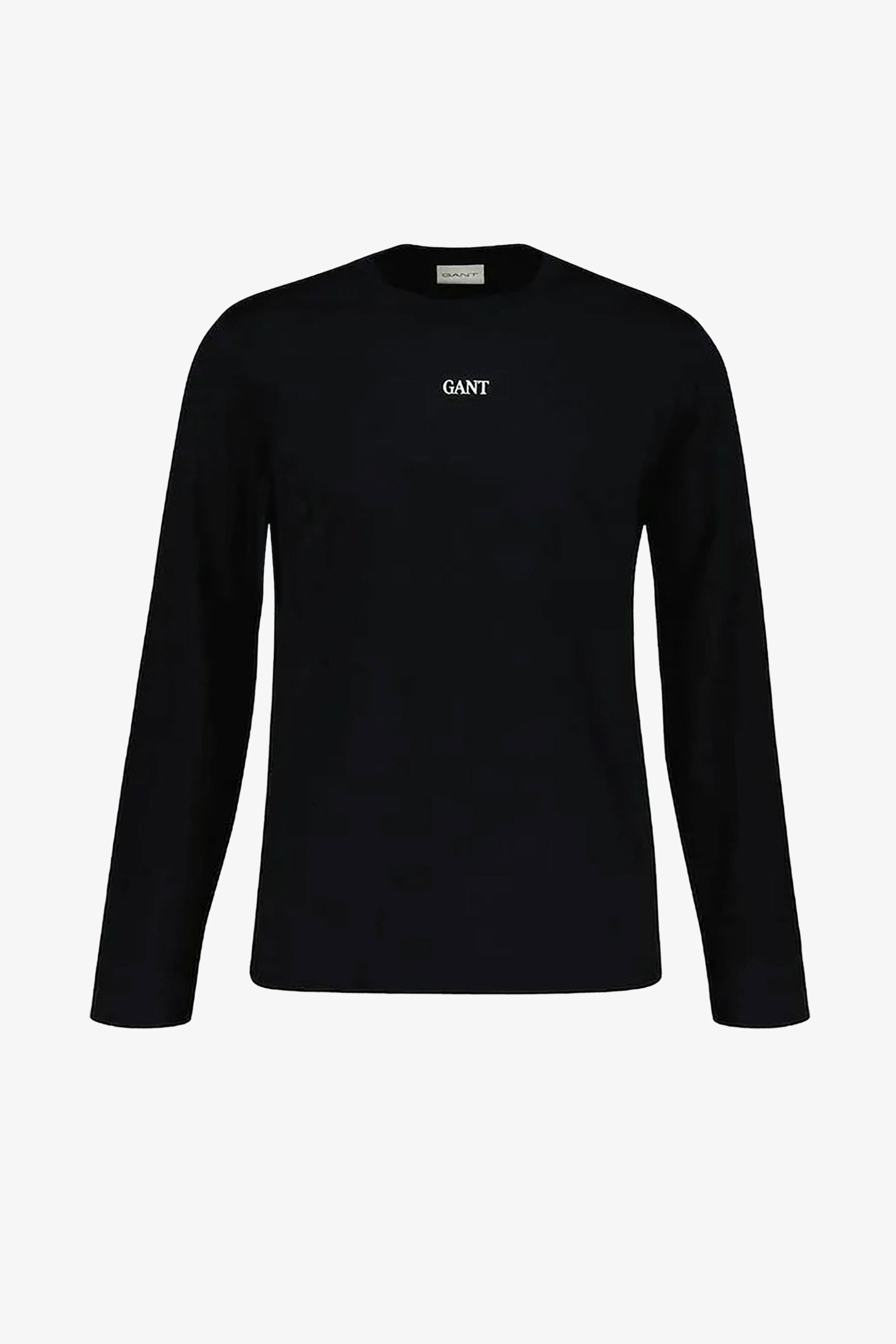 Gant ανδρική μακρυμάνικη μπλούζα με λογότυπο Regular Fit - 2003361 Μαύρο