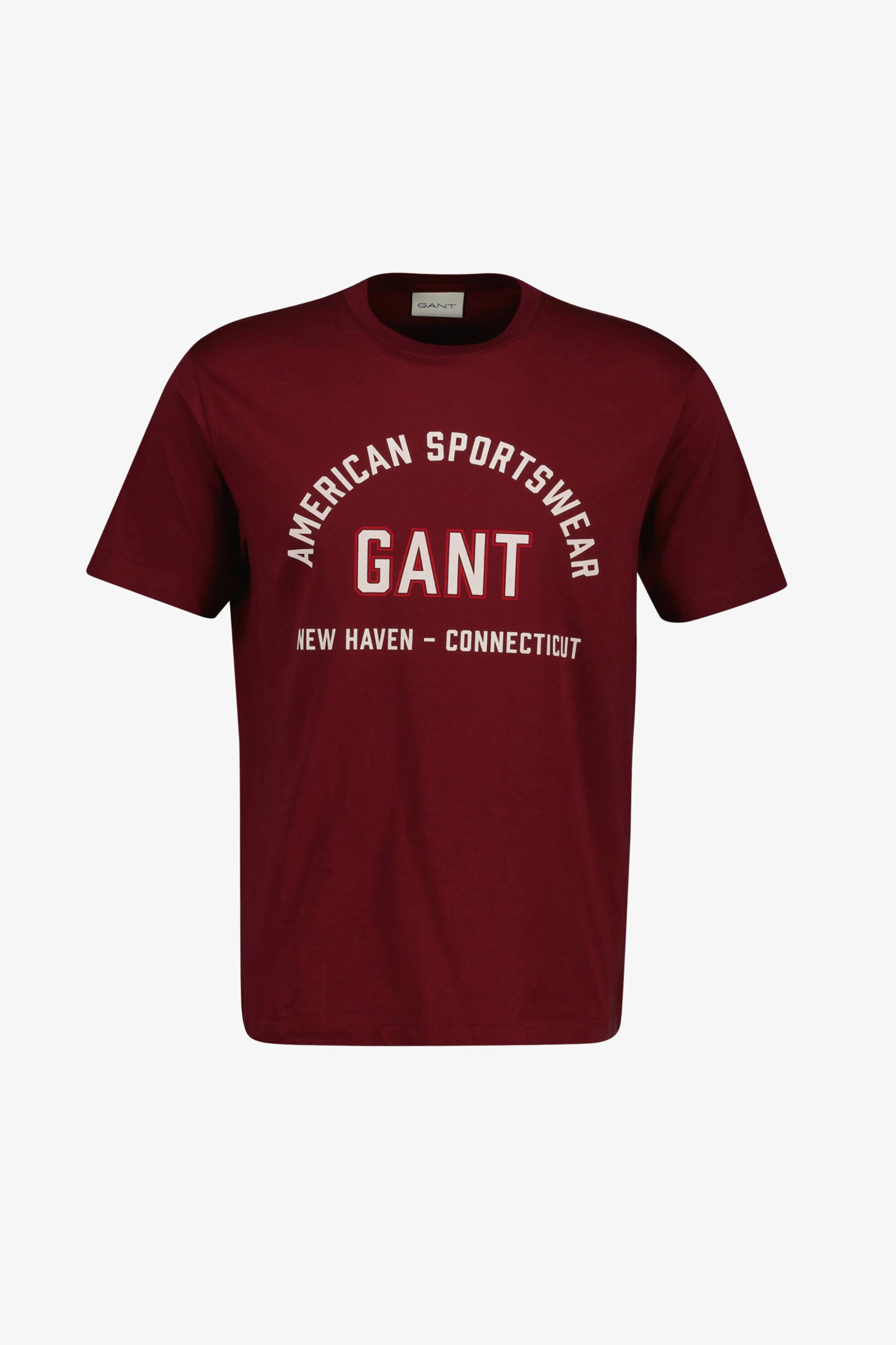 Gant ανδρική μπλούζα T-shirt Regular Fit - 2003364 Μπορντό