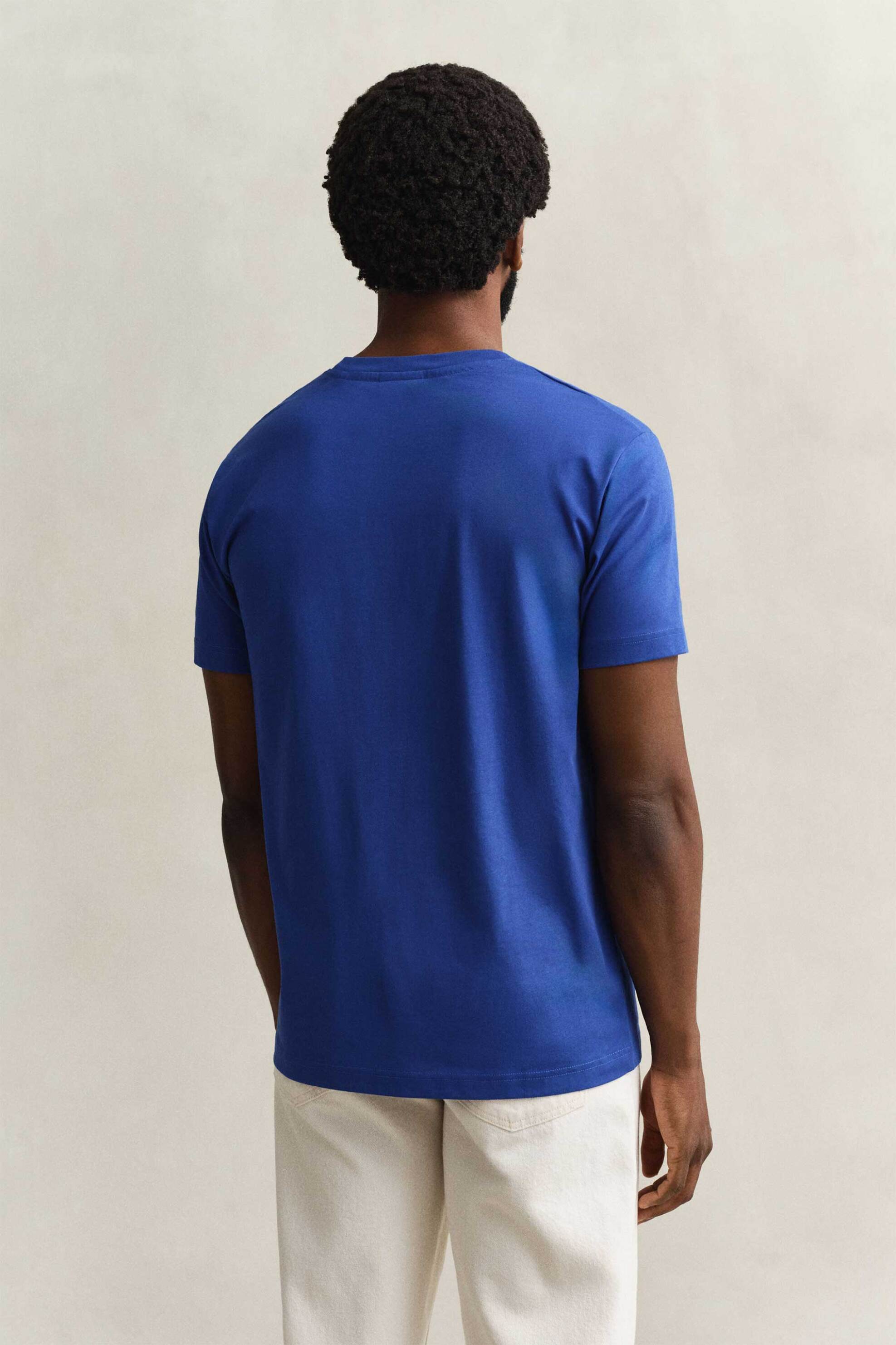 Gant Ανδρικό T-Shirt με Graphic Logo Print Regular Fit - 2003394 Μπλε