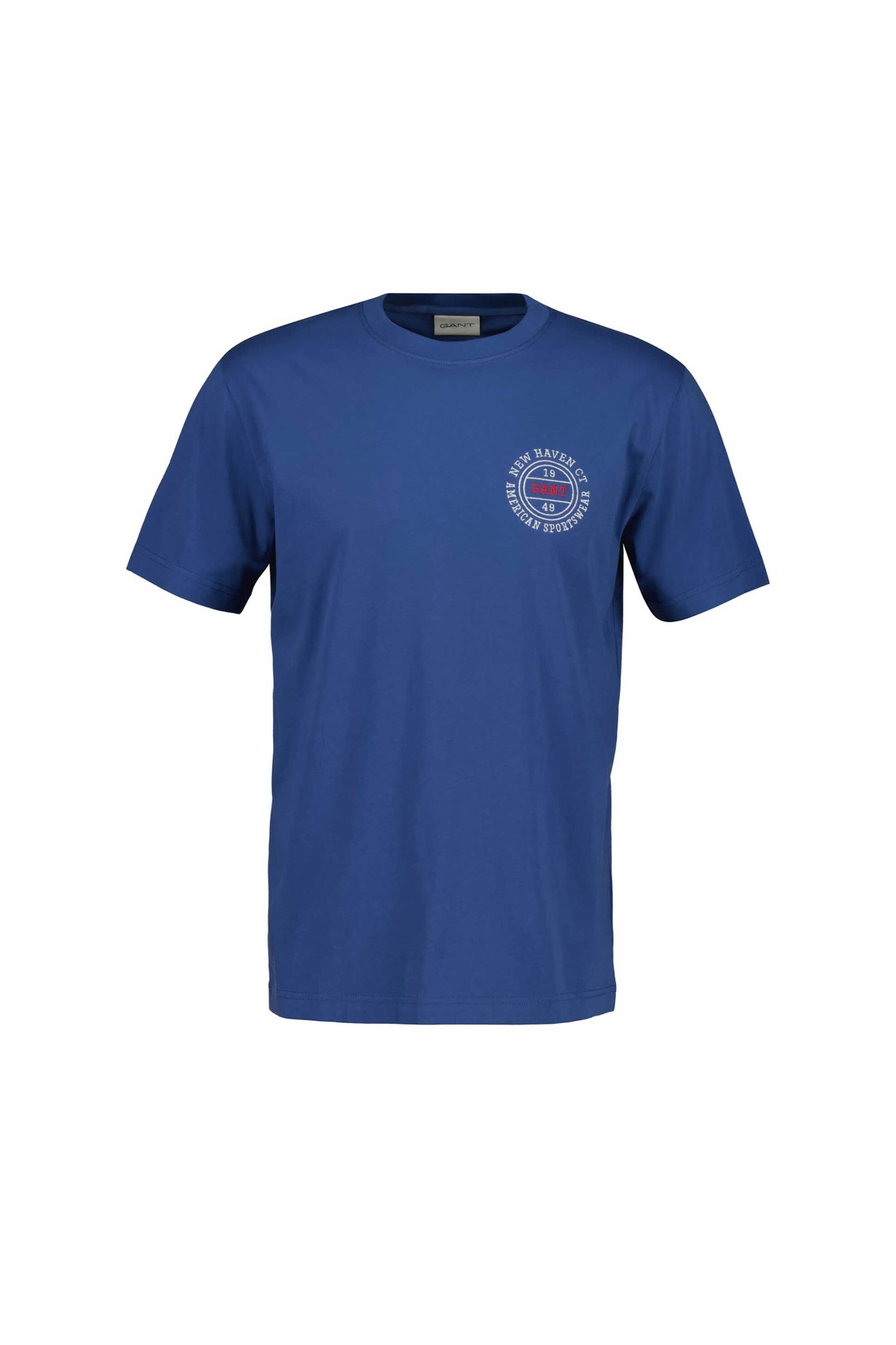 Gant ανδρικό T-shirt με graphic logo print Regular Fit - 2003402 Μπλε