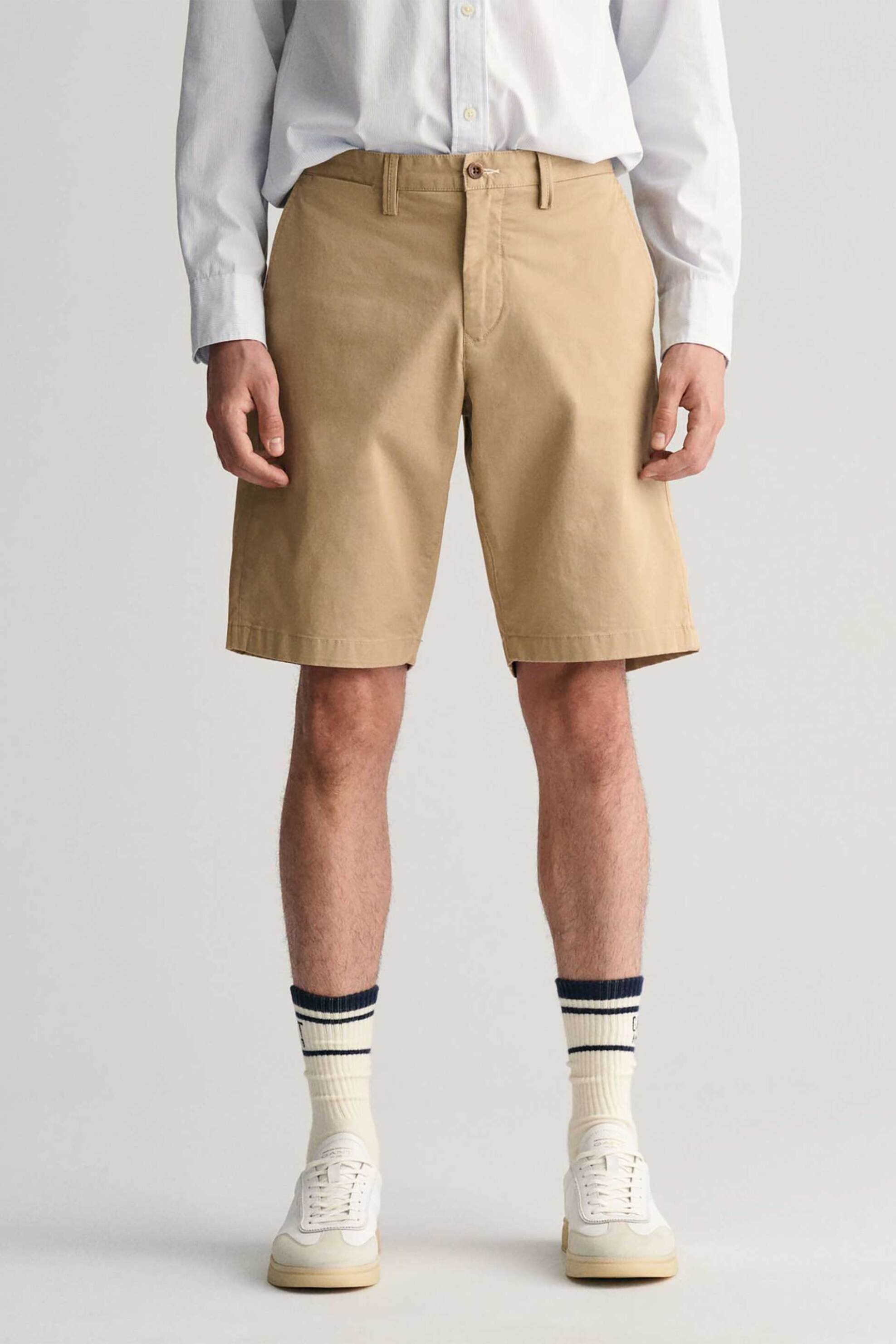 Gant ανδρική chino βερμούδα Comfort Stretch Casual Fit - 205066 Μπεζ φωτογραφία