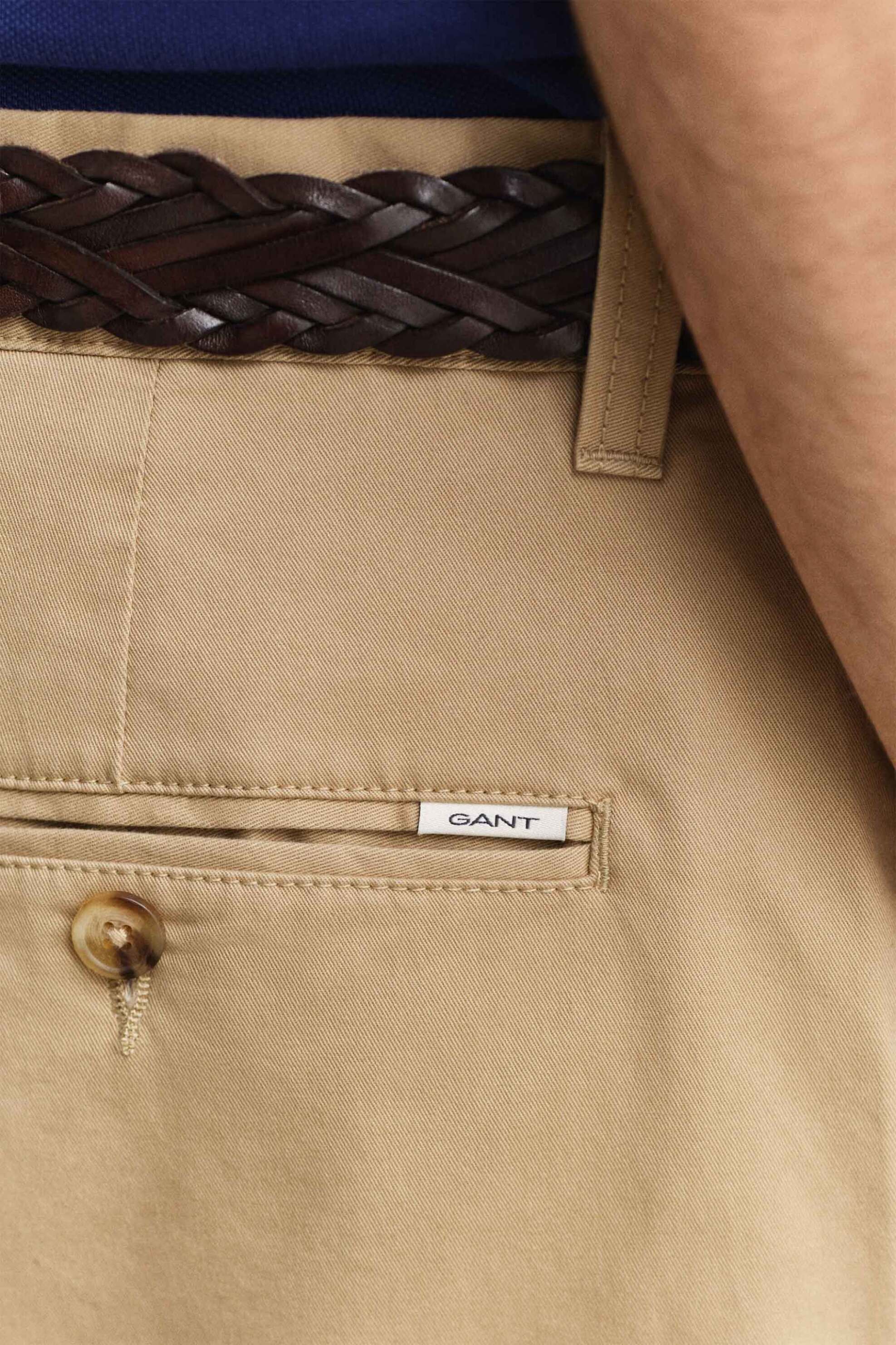 Gant Ανδρική Βερμούδα Chino Regular Fit - 205620 Μπεζ