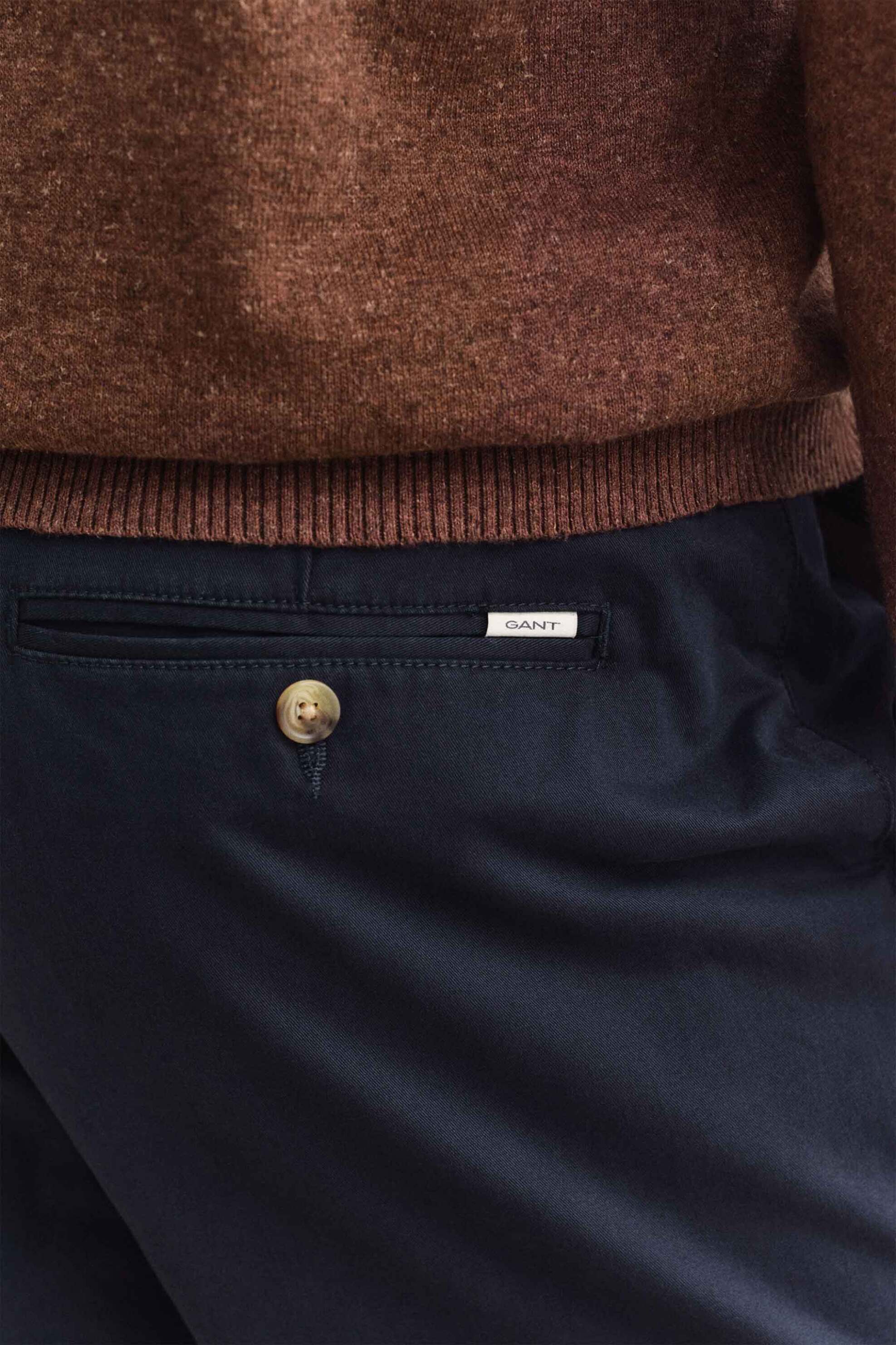 Gant Ανδρική Βερμούδα Chino Regular Fit - 205620 Μπλε Σκούρο