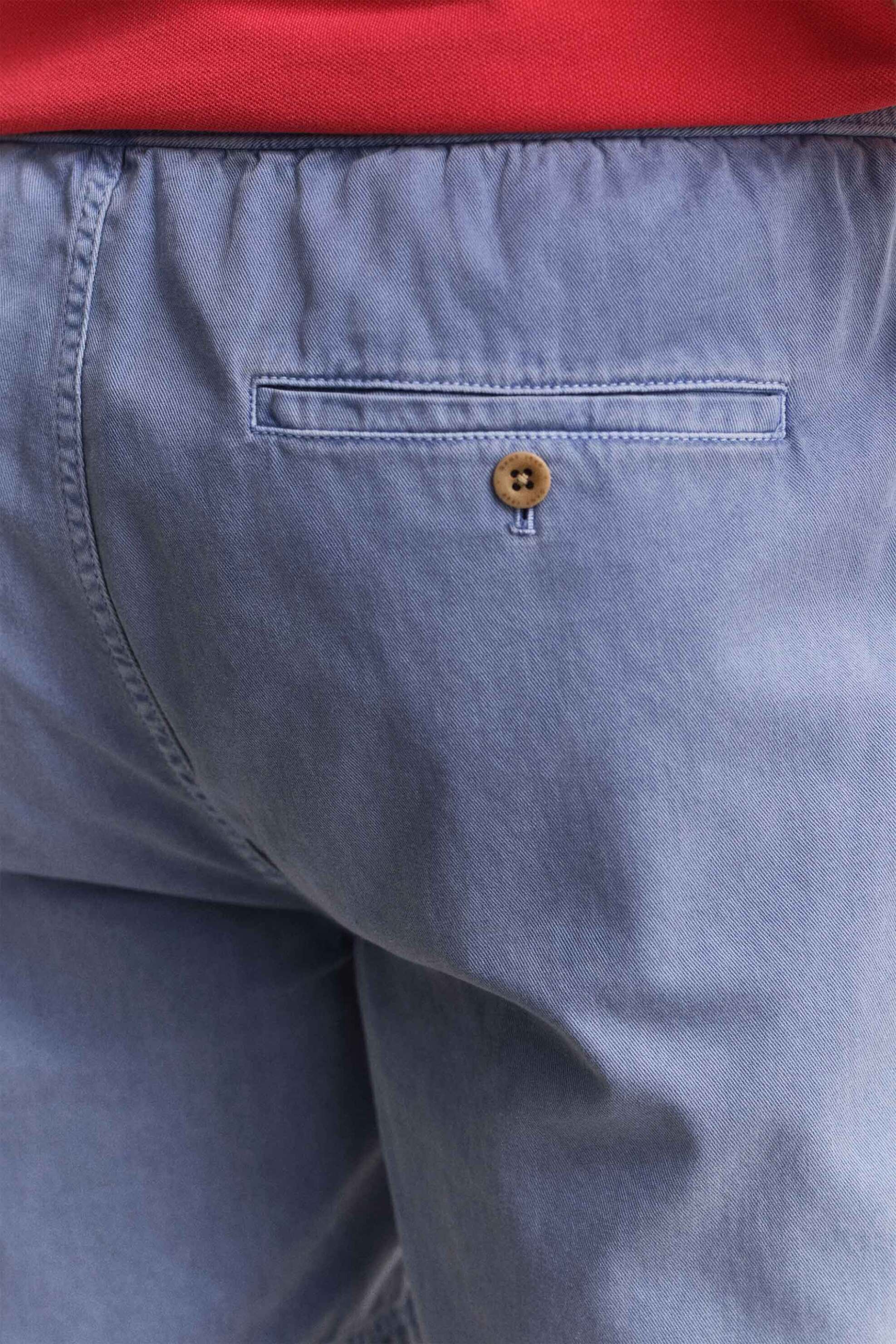 Gant Ανδρική Βερμούδα με Ελαστική Μέση Regular Fit - 205645 Μπλε Ανοιχτό