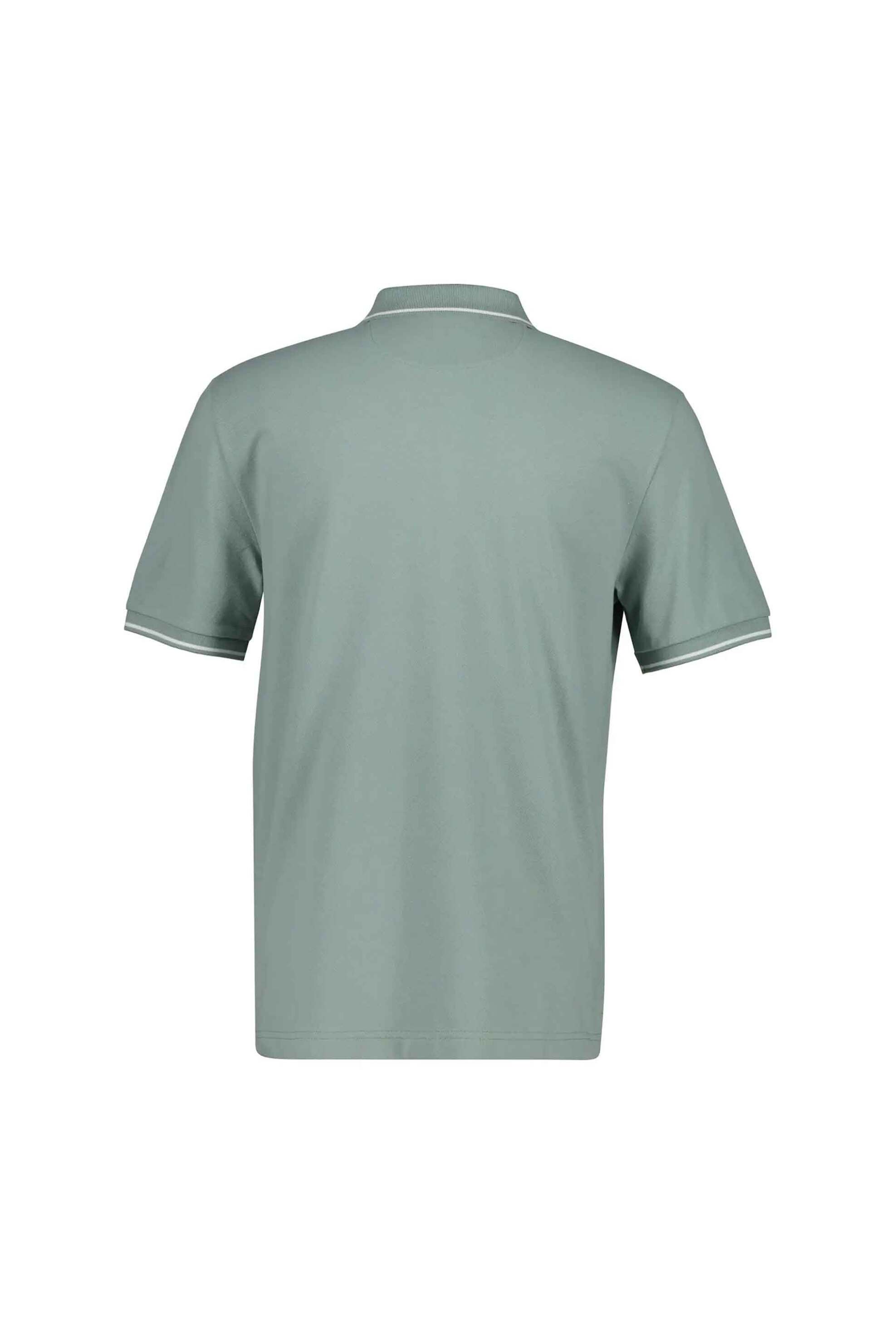 Gant Ανδρική Μπλούζα Πόλο Πικέ με Contrast Trims Regular Fit - 2062034 Γκρι Γαλάζιο