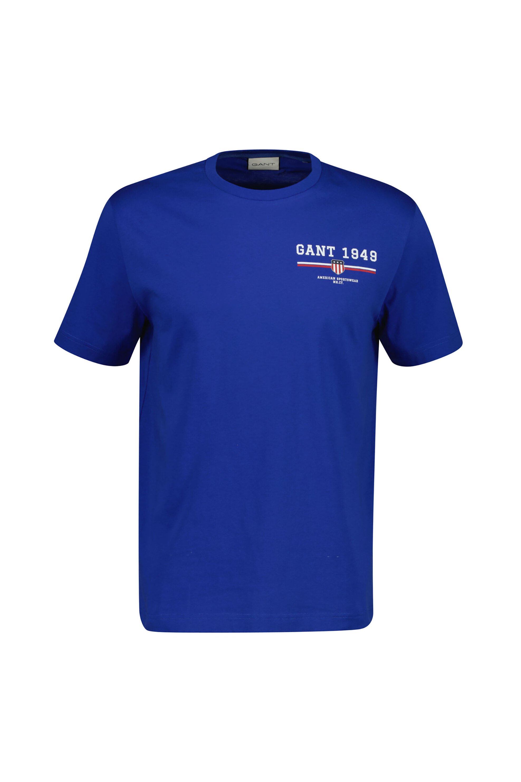 GANT Gant ανδρικό T-shirt με logo print Regular Fit - 2067044 Μπλε