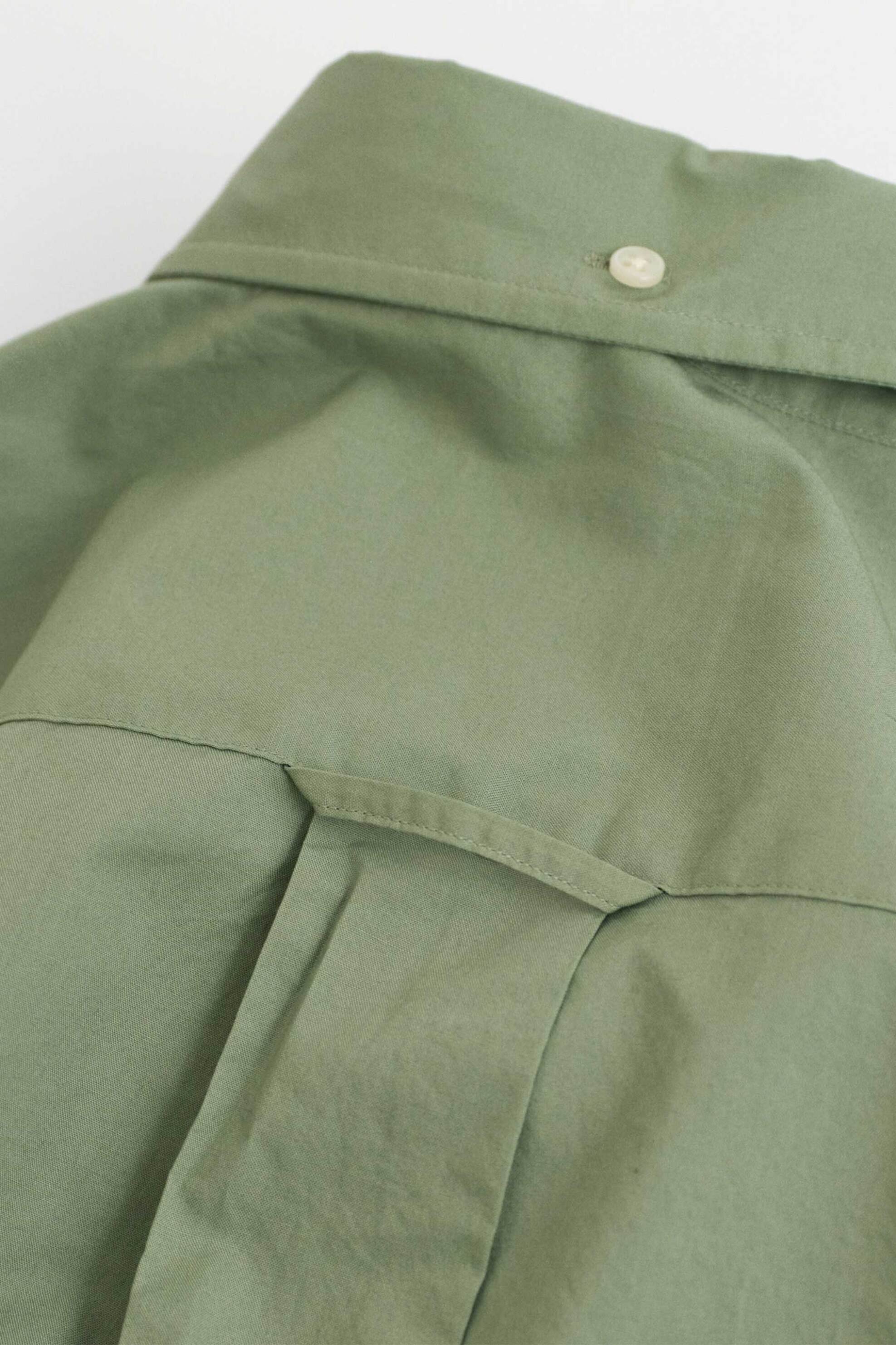 Gant Ανδρικό Πουκάμισο Poplin Button Down με Τσέπη Και Κεντημένο Λογότυπο Regular Fit - 3000100 Λαδί