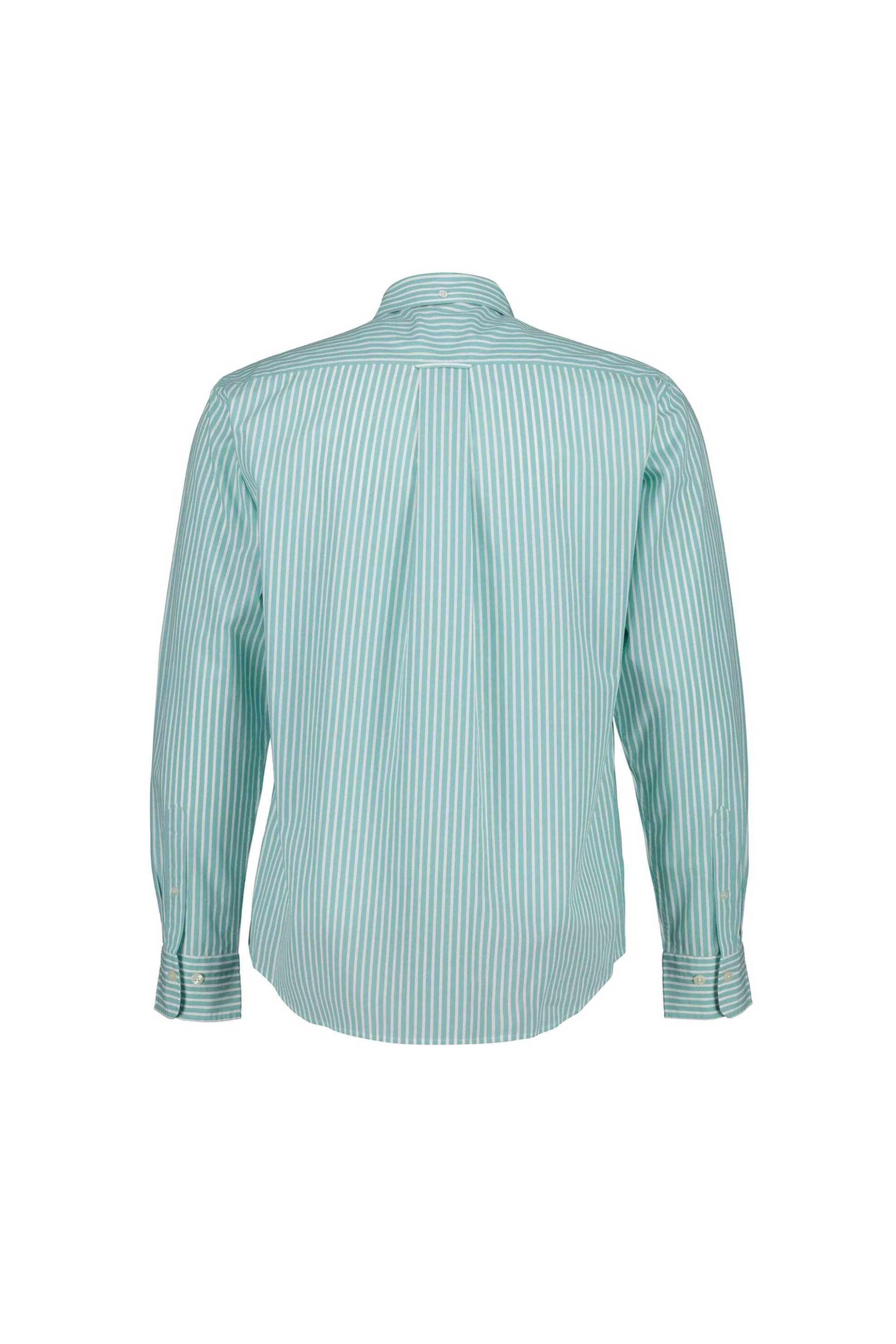 Gant Ανδρικό Πουκάμισο Button Down με Ριγέ Σχέδιο Και Τσέπη Κεντημένο Λογότυπο Regular Fit - 3000130 Βεραμάν