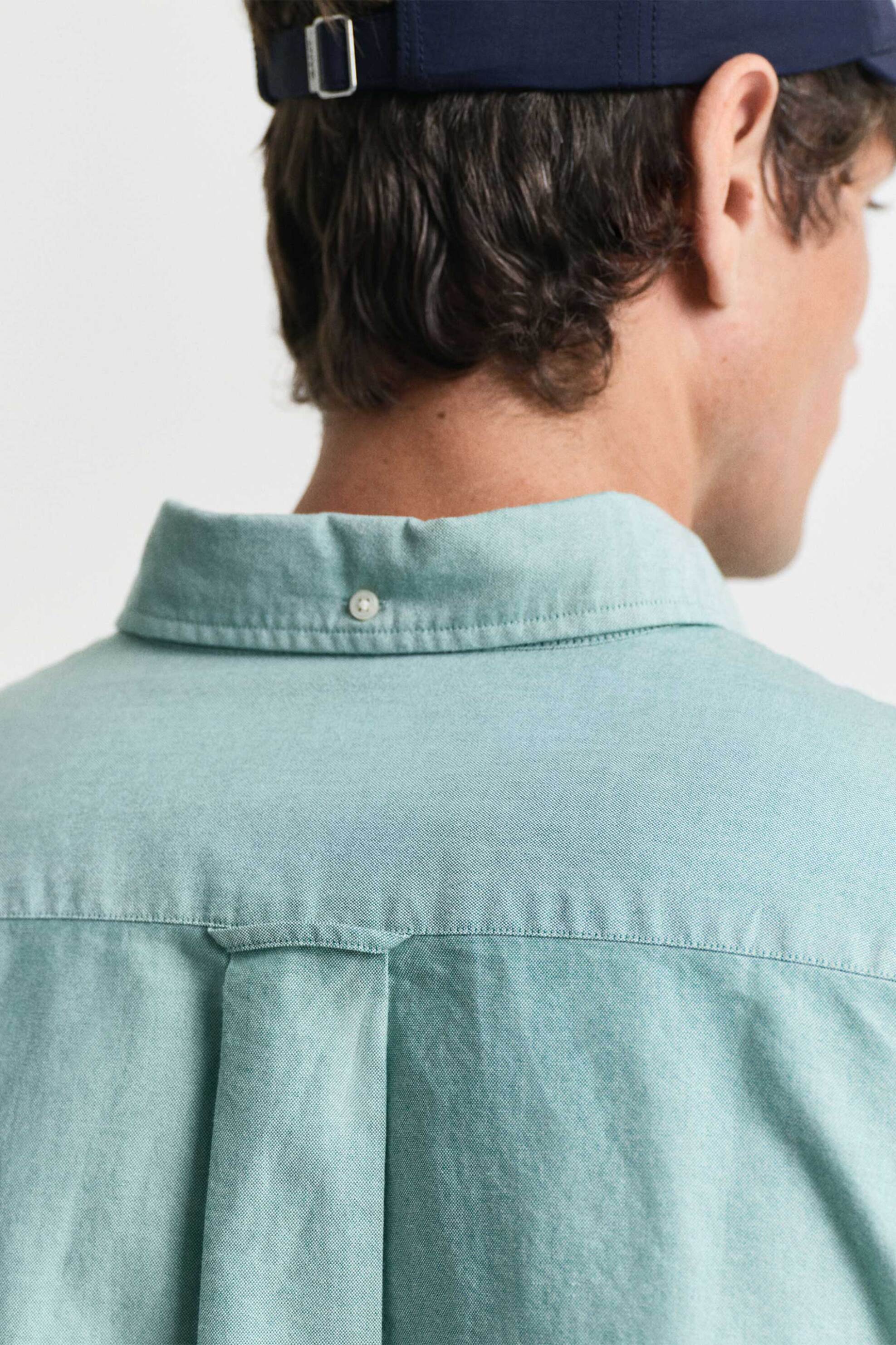 Gant Ανδρικό Πουκάμισο Oxford Button Down με Τσέπη Και Κεντημένο Λογότυπο Regular Fit - 3000200 Πράσινο