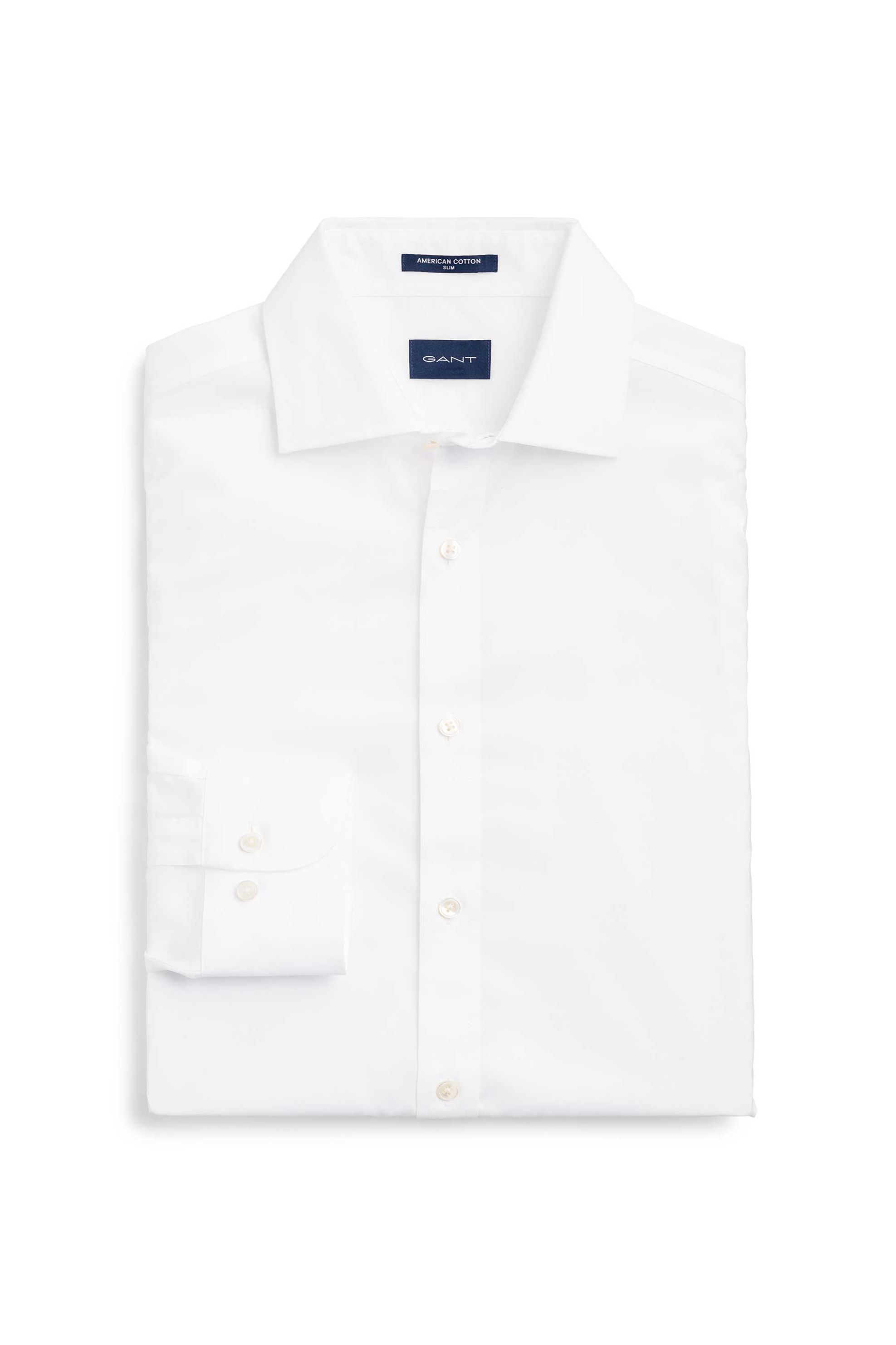 Ανδρική Μόδα > Ανδρικά Ρούχα > Ανδρικά Πουκάμισα > Ανδρικά Πουκάμισα Επίσημα & Βραδινά Gant ανδρικό πουκάμισο μονόχρωμο Slim Fit - 3053006 Λευκό