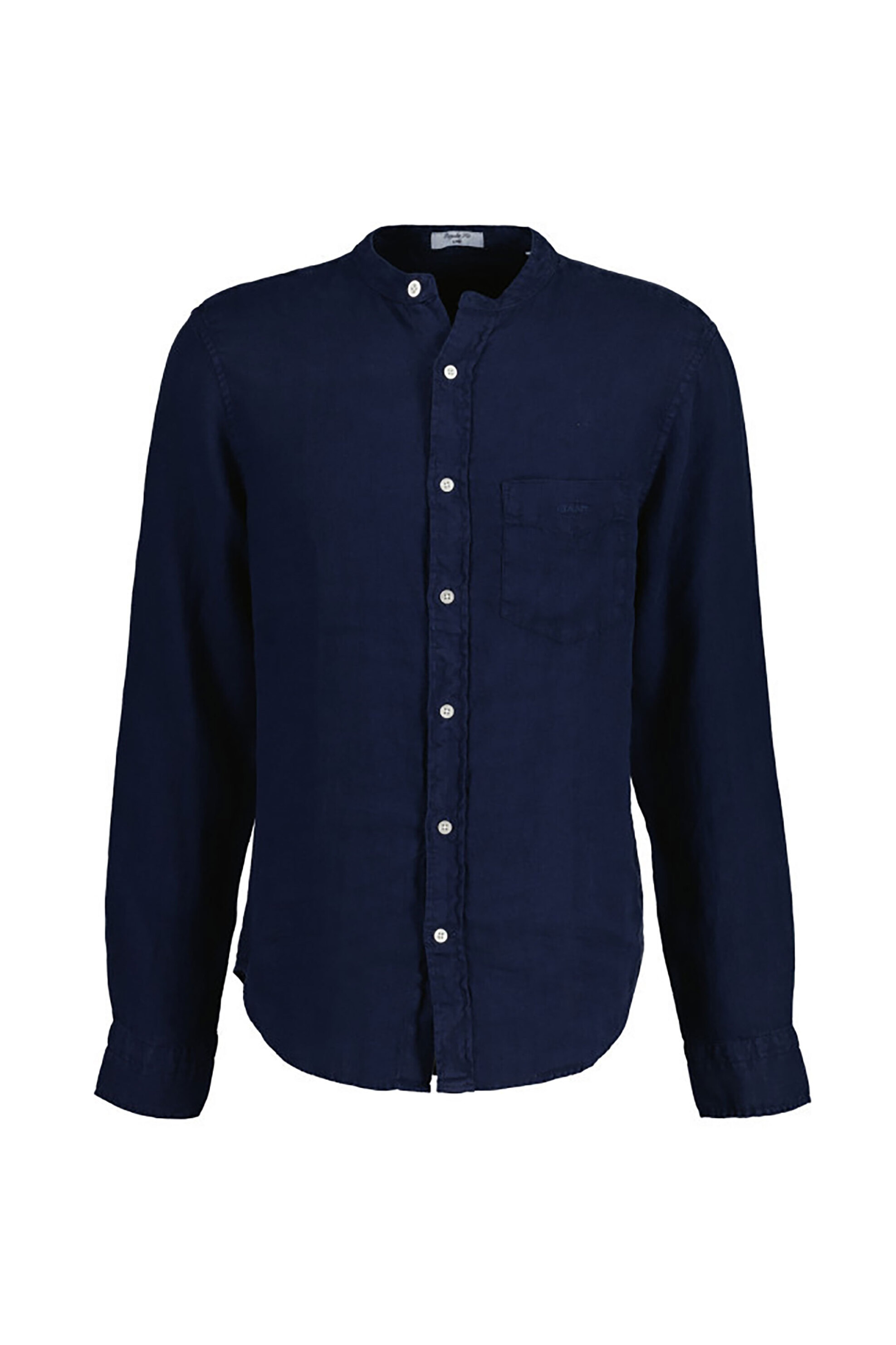 Ανδρική Μόδα > Ανδρικά Ρούχα > Ανδρικά Πουκάμισα > Ανδρικά Πουκάμισα Casual Gant ανδρικό λινό πουκάμισο με μάο γιακά Regular Fit - 3240122 Μπλε Σκούρο
