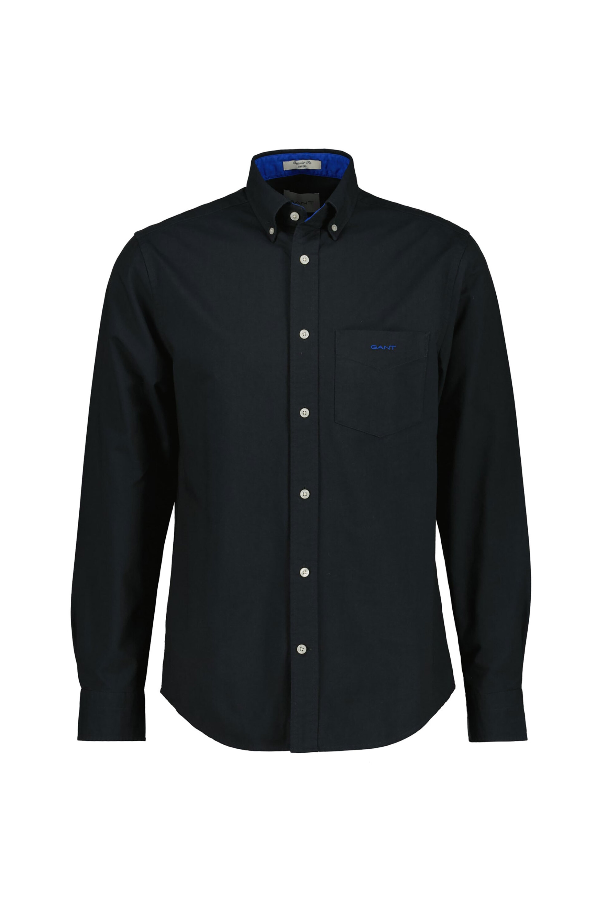 Gant ανδρικό πουκάμισο button down με τσέπη και κεντημένο λογότυπο Regular Fit - 3250221 Μαύρο