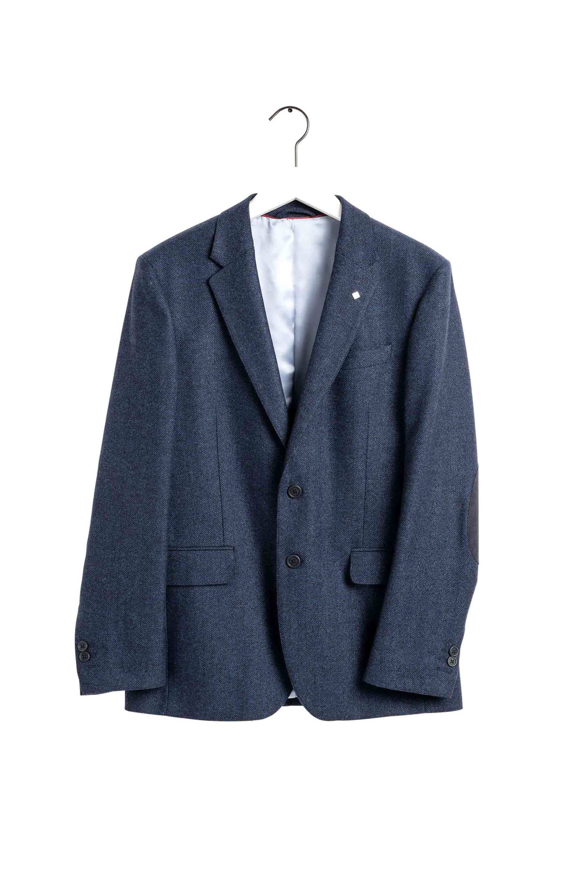 GANT Gant ανδρικό σακάκι με herringbone pattern - 7705089 Μπλε Σκούρο
