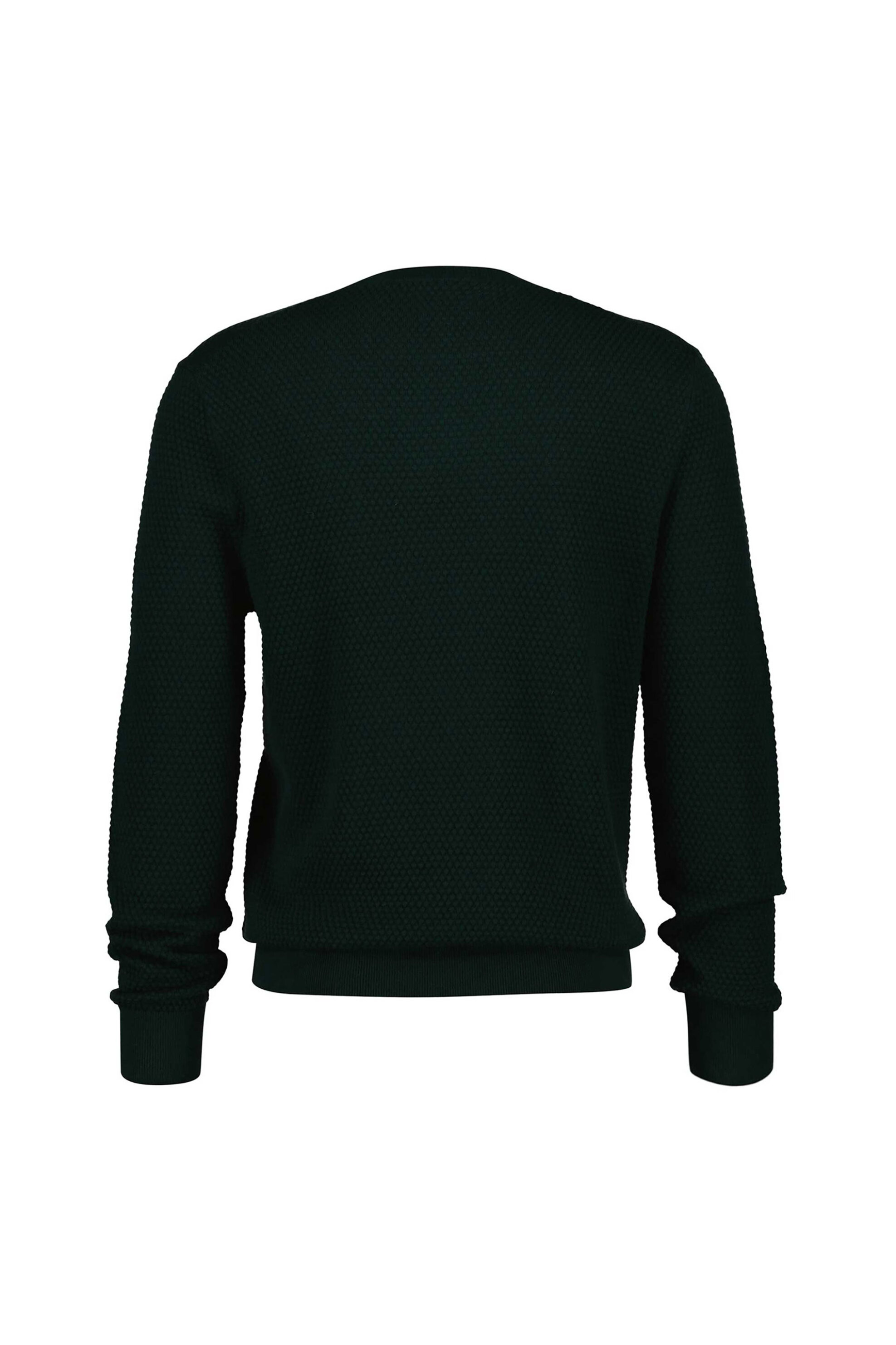 Gant ανδρικό πουλόβερ textured με κεντημένο λογότυπο Regular Fit - 8050262 Πράσινο Σκούρο φωτογραφία