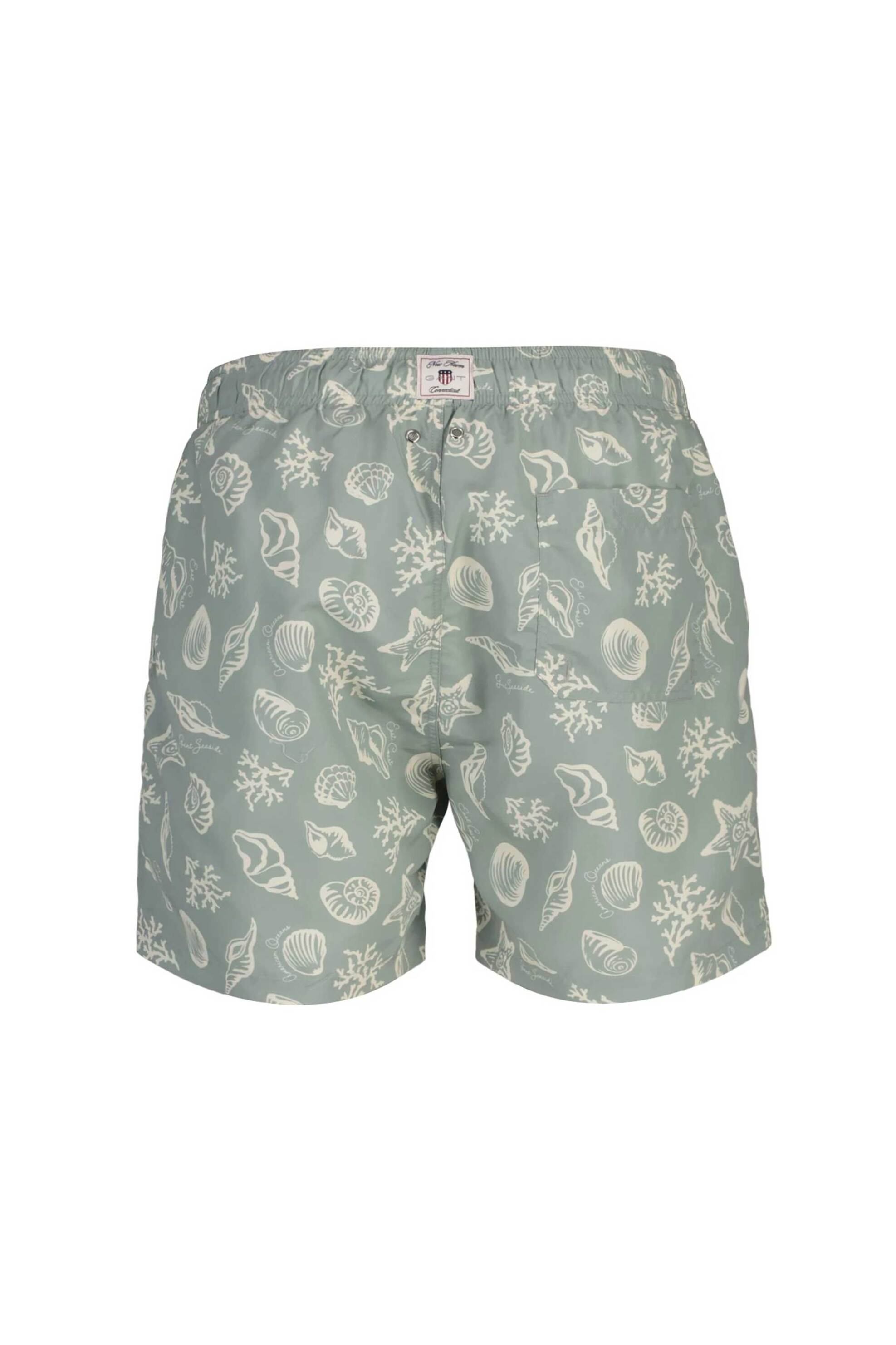 Gant Ανδρικό Μαγιό Σορτς με Seashells Print Regular Fit - 922616013 Γκρι Γαλάζιο