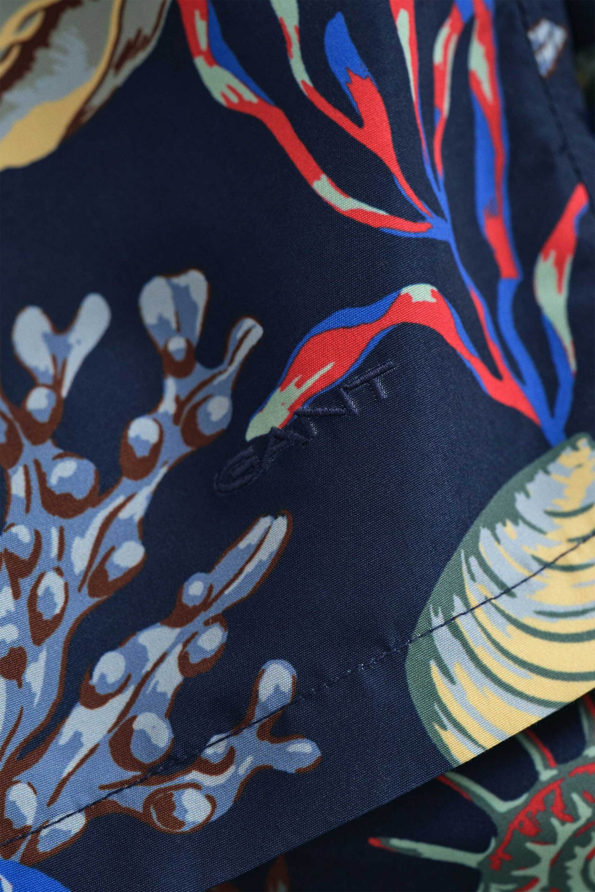 Gant Ανδρικό Μαγιό Σορτς με Seaweed Print Regular Fit - 922616014 Μπλε Σκούρο