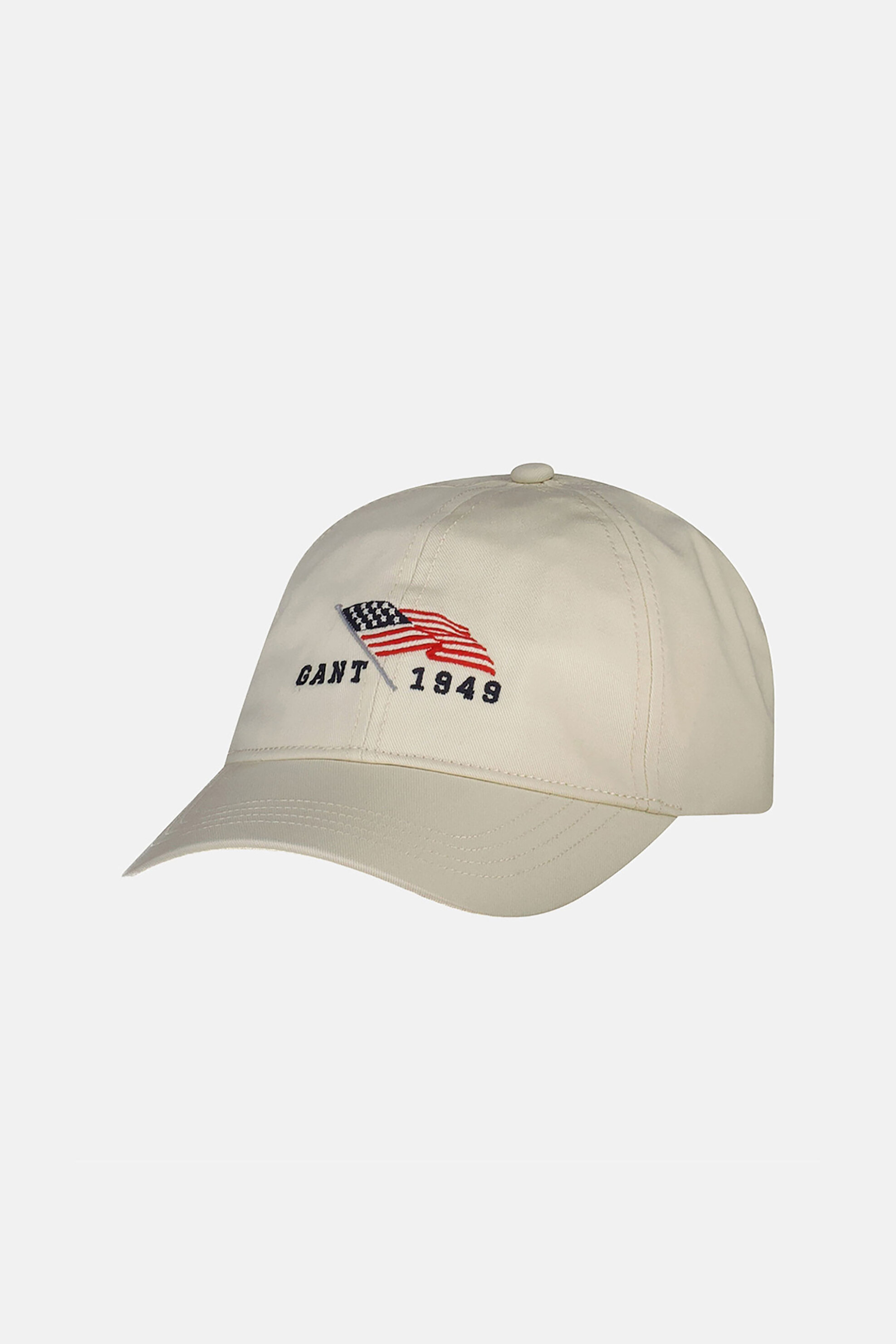 Gant ανδρικό καπέλο jockey με κεντημένο graphic logo - 9901306 Κρέμ