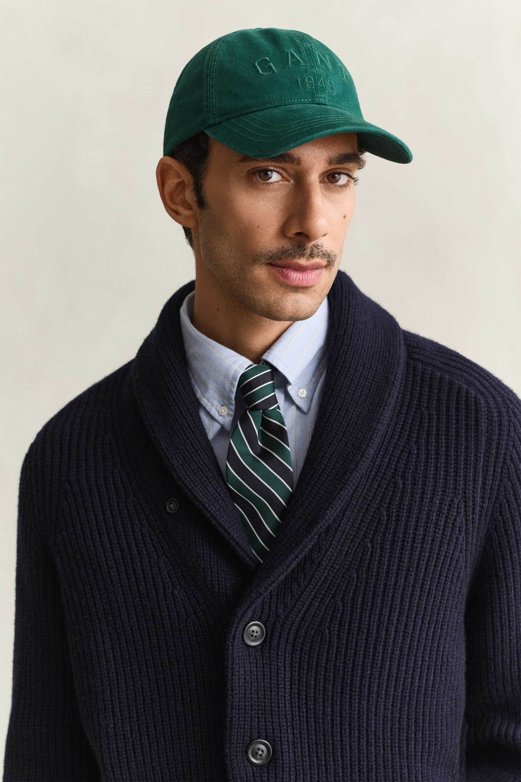 Gant Ανδρικό Καπέλο Jockey με Κεντημένο Λογότυπο - 9901338 Πράσινο Leaf