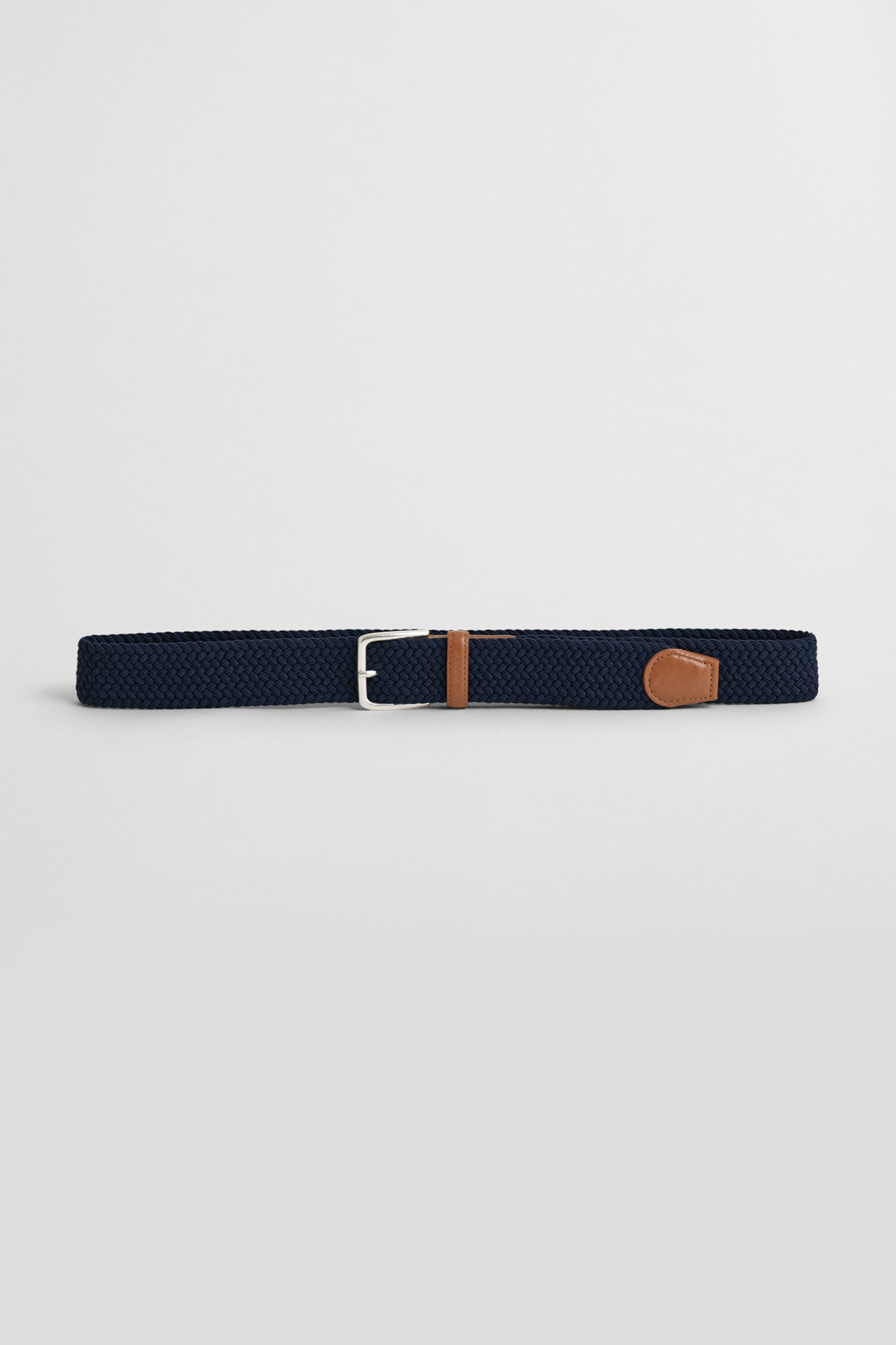 Gant ανδρική ζώνη με πλεκτό σχέδιο και ανάγλυφο λογότυπο - 9940173 Μπλε Σκούρο