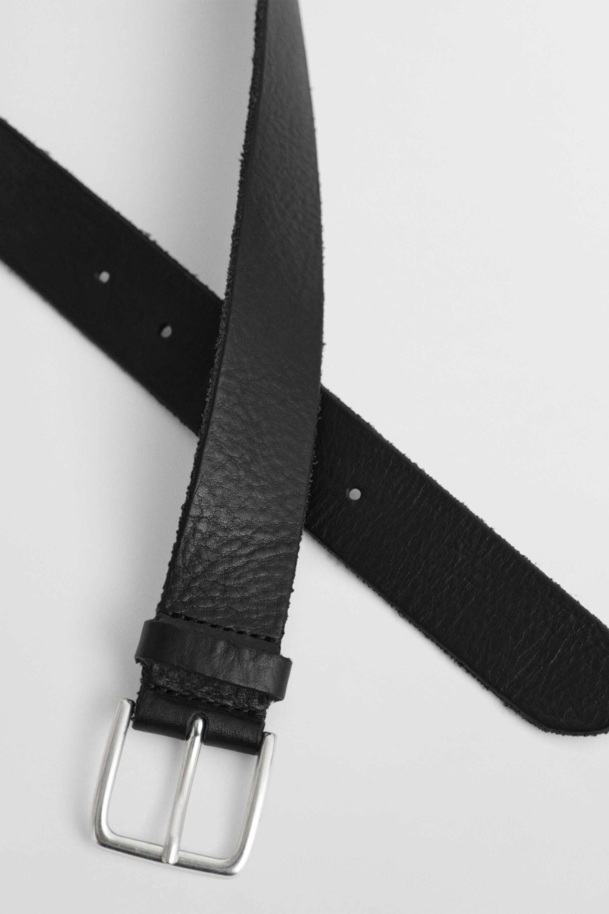 Gant ανδρική δερμάτινη ζώνη με μεταλλική αγκράφα - 9940177 Μαύρο φωτογραφία