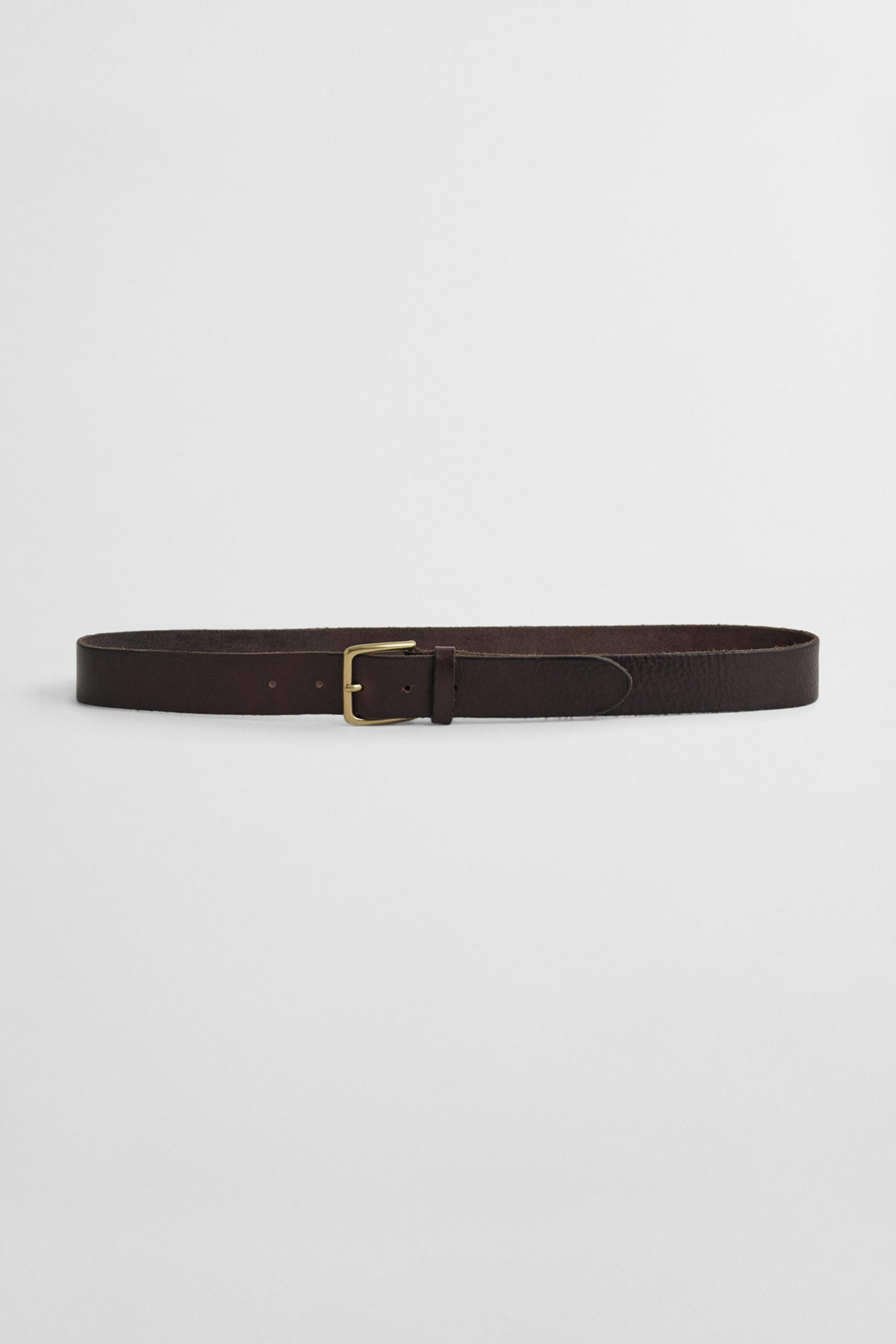 Gant ανδρική δερμάτινη ζώνη με μεταλλική αγκράφα - 9940177 Καφέ