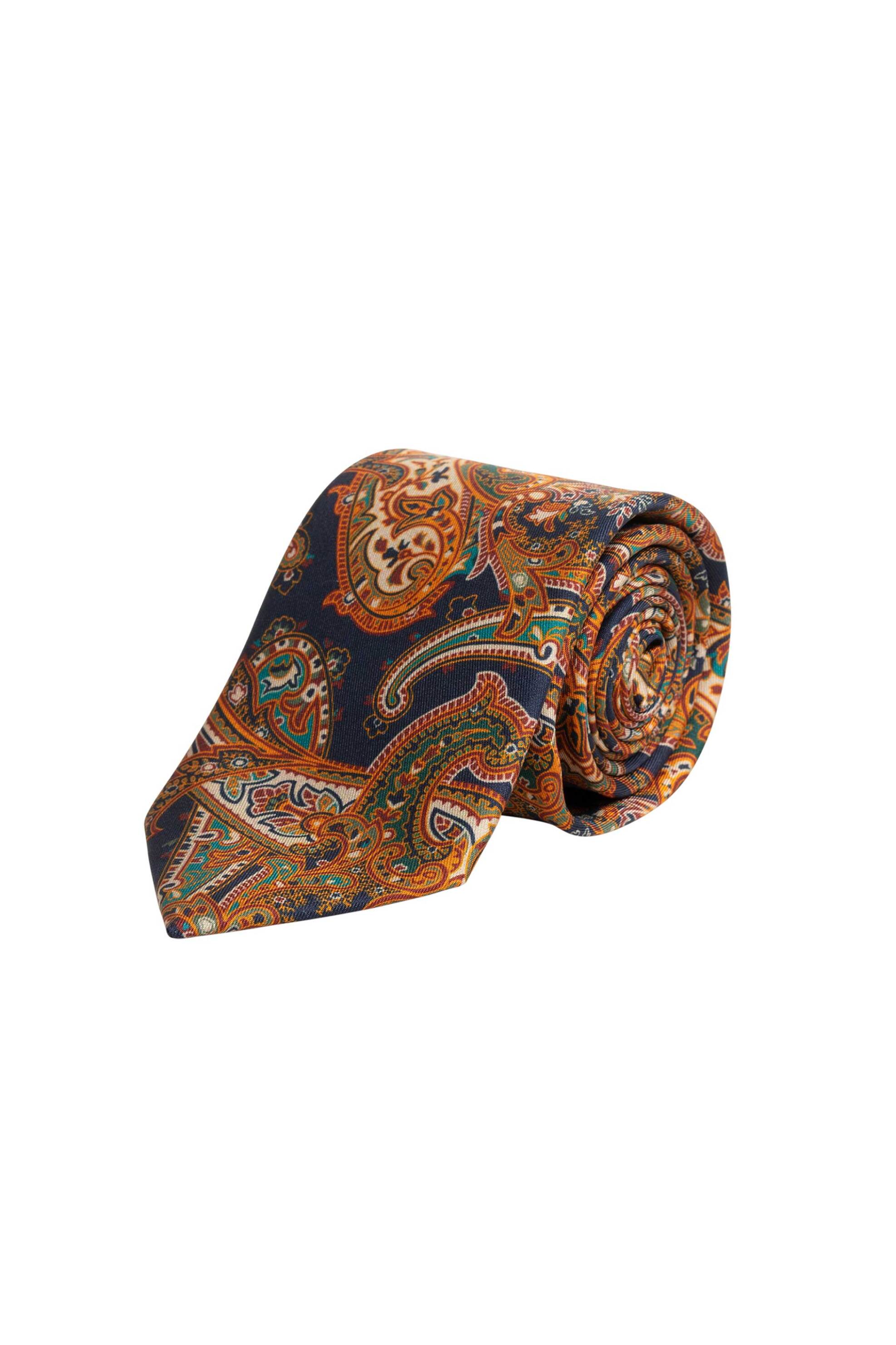 Ανδρική Μόδα > Ανδρικά Αξεσουάρ > Ανδρικές Γραβάτες & Παπιγιόν Gant ανδρική μεταξωτή γραβάτα με paisley pattern - 9950102 Καφέ