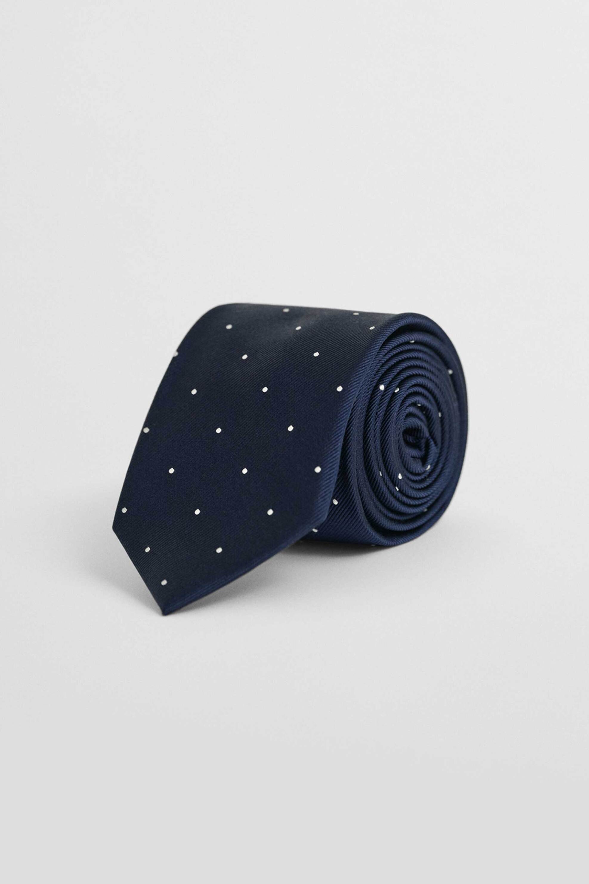GANT Gant ανδρική μεταξωτή γραβάτα με dots - 9950150 Μπλε Σκούρο