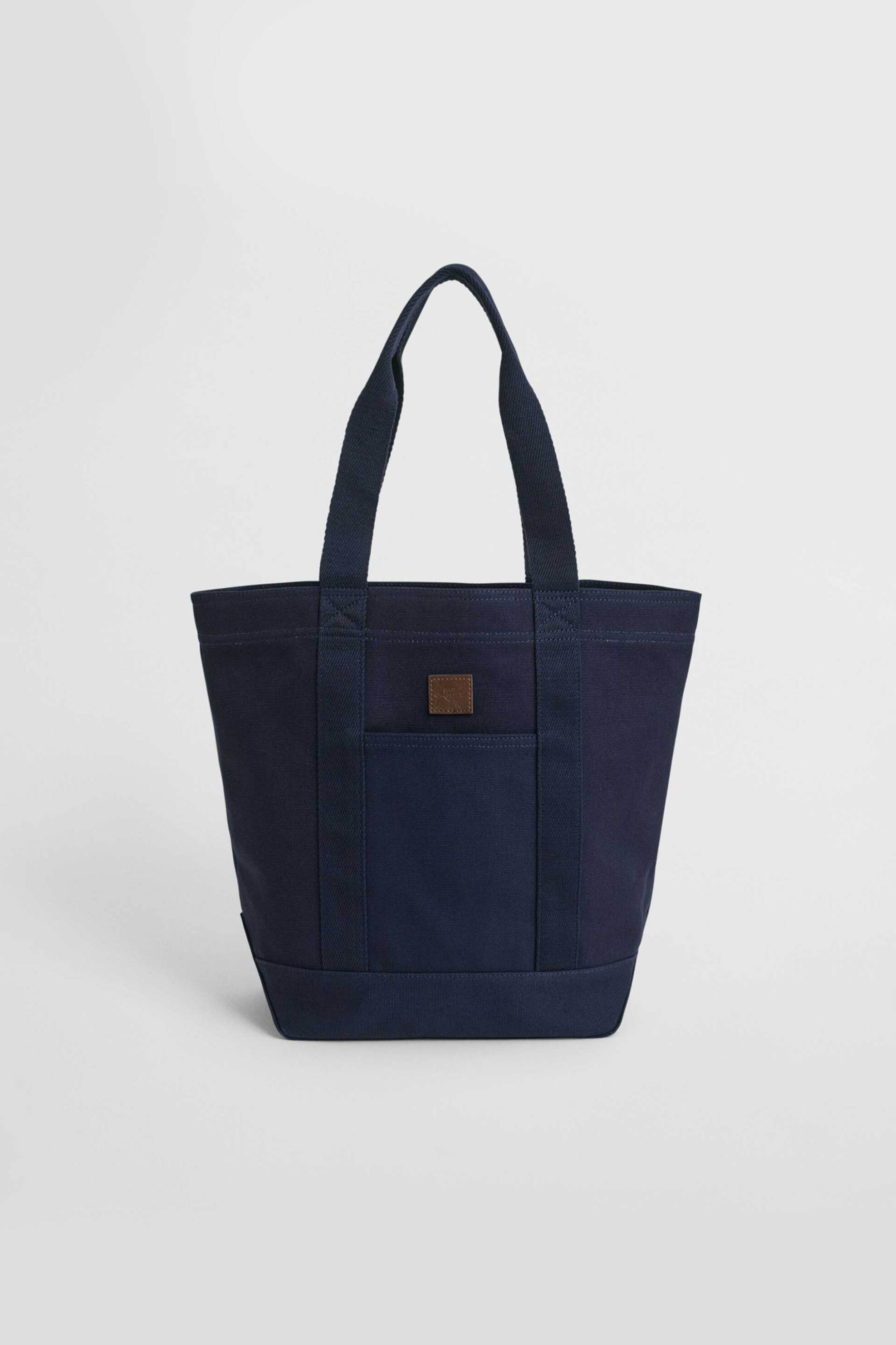 GANT Gant ανδρική τσάντα tote με δερμάτινο logo patch - 9970109 Μπλε Σκούρο