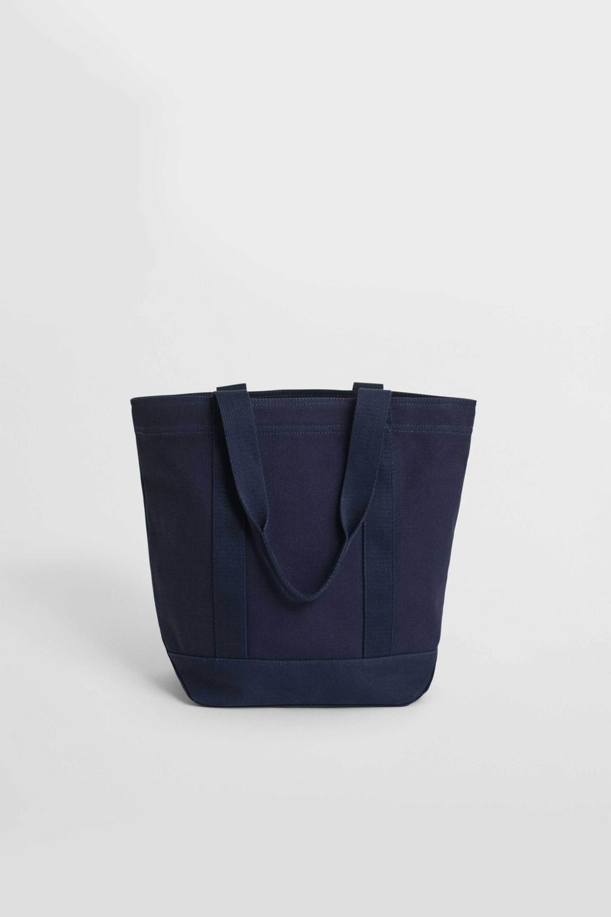 Gant ανδρική τσάντα tote με δερμάτινο logo patch - 9970109 Μπλε Σκούρο φωτογραφία