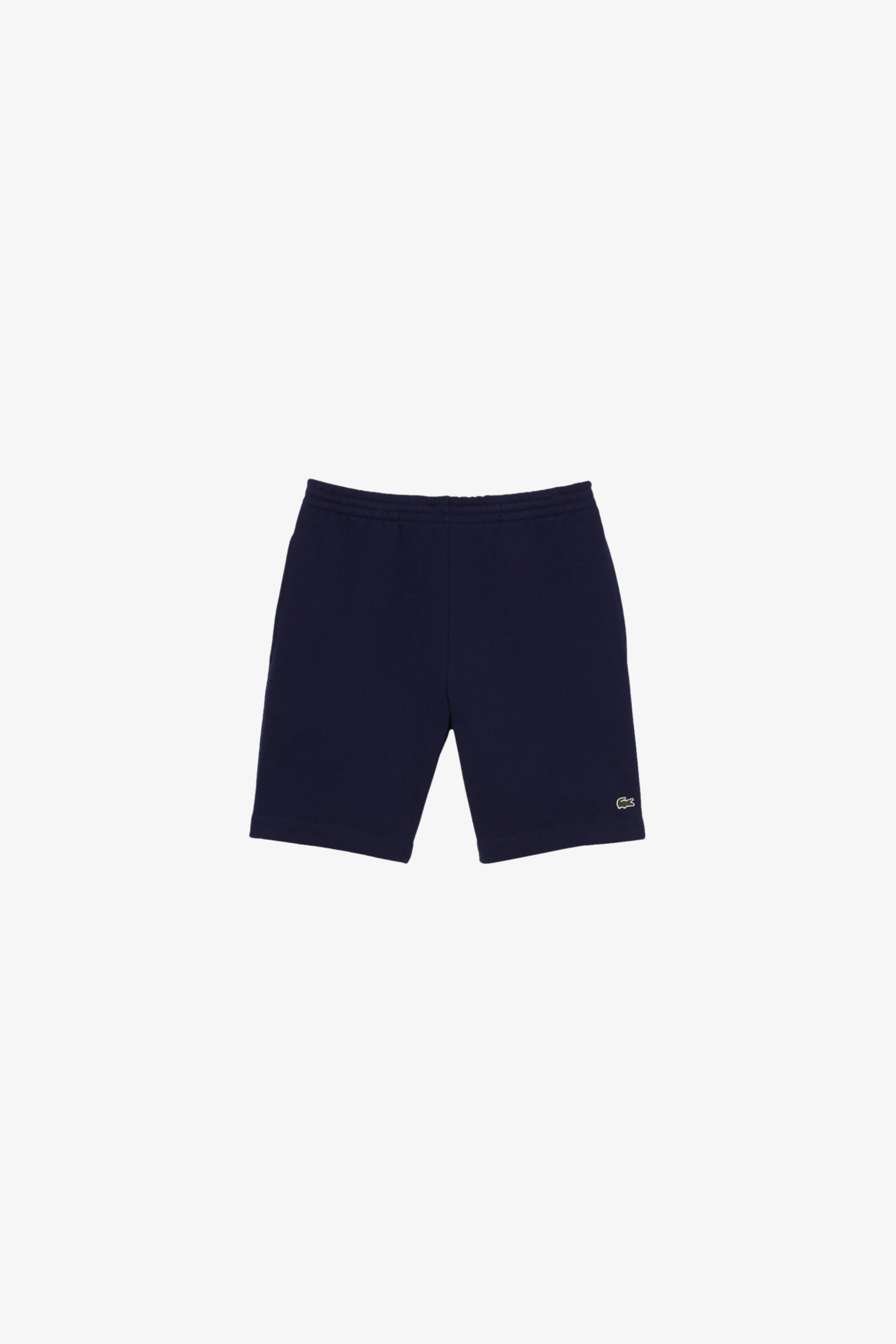 Lacoste Ανδρική Βερμούδα Fleece με Ελαστική Μέση Και Λογότυπο Regular Straight Fit - Gh9860-00 Μπλε Σκούρο