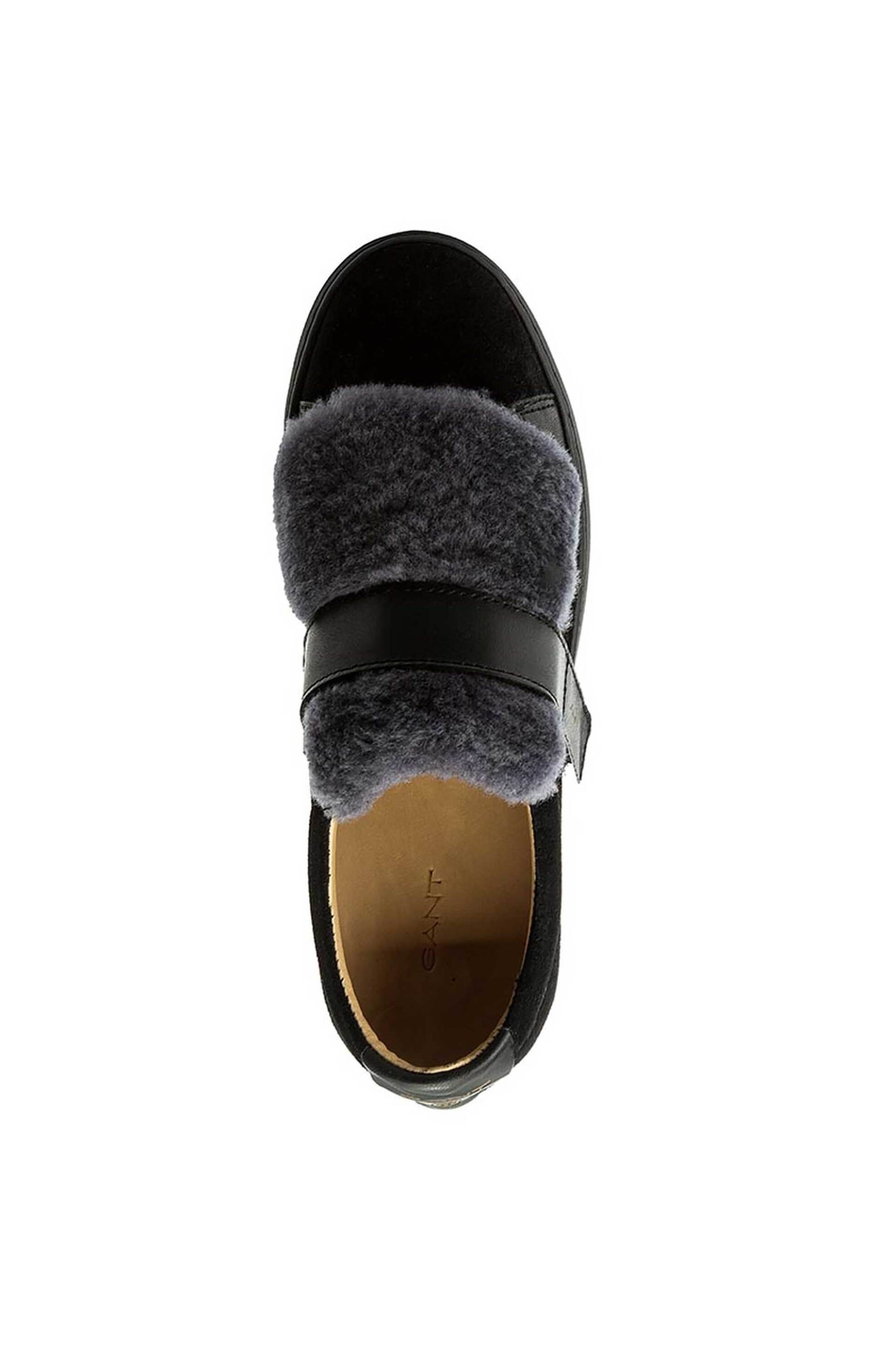 Gant γυναικεία δερμάτινα παπούτσια με faux γούνα "Anne" - 15573088 Μαύρο φωτογραφία