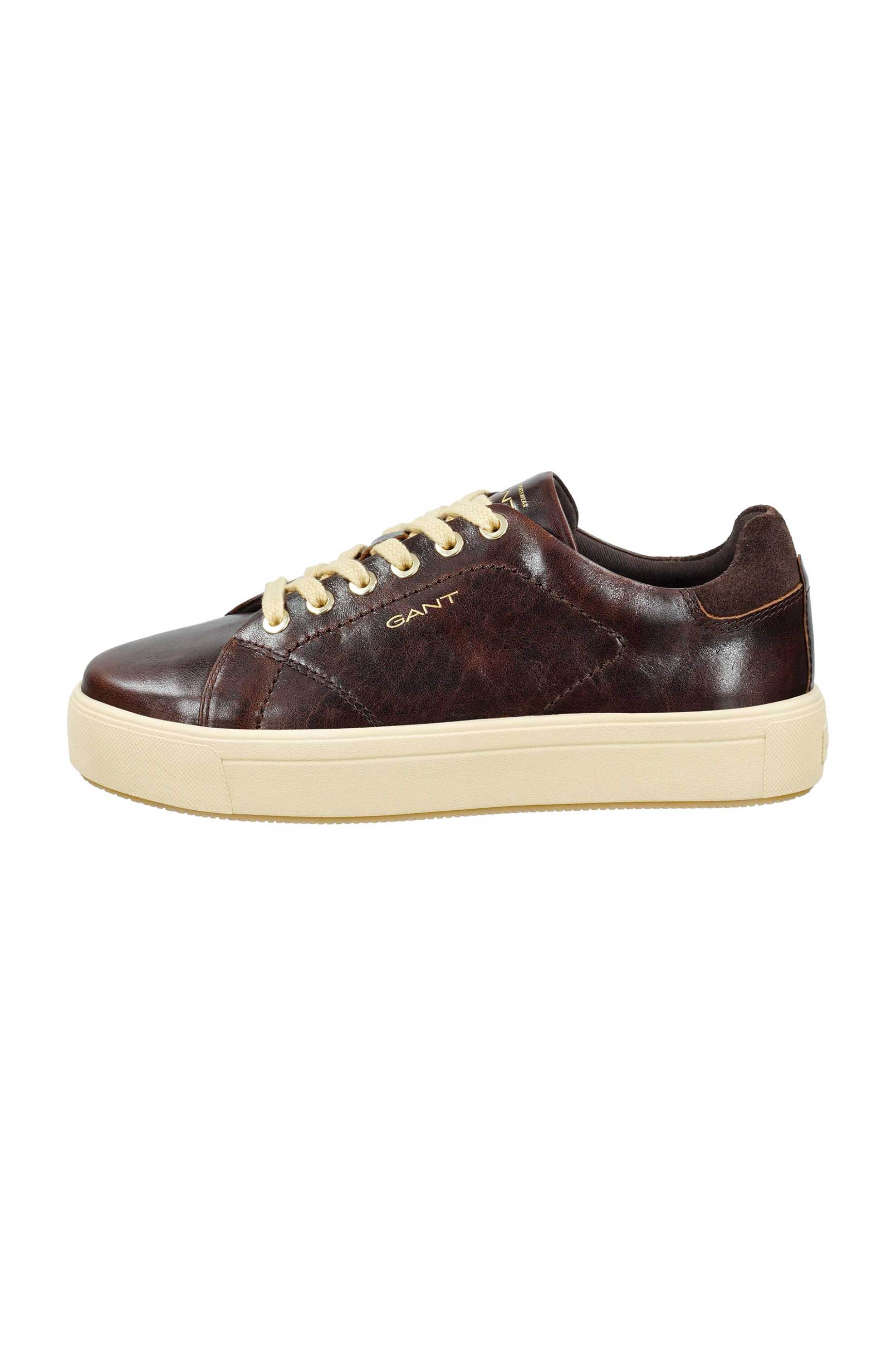 Gant γυναικεία δερμάτινα sneakers "Avino" - 31531984 Καφέ