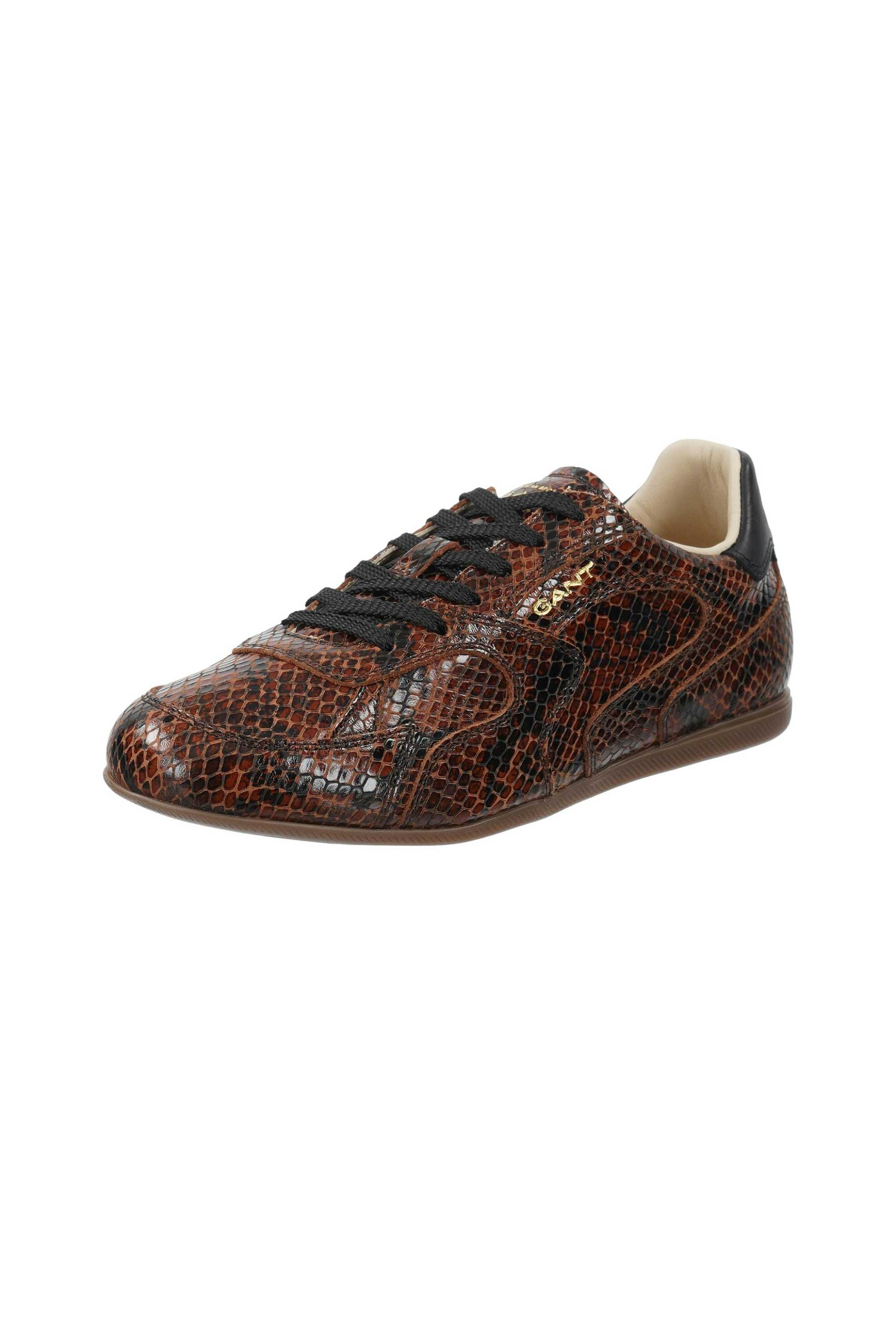 GANT Gant γυναικεία δερμάτινα sneakers με snake effect "Sperly" - 33533363 Καφέ - 2