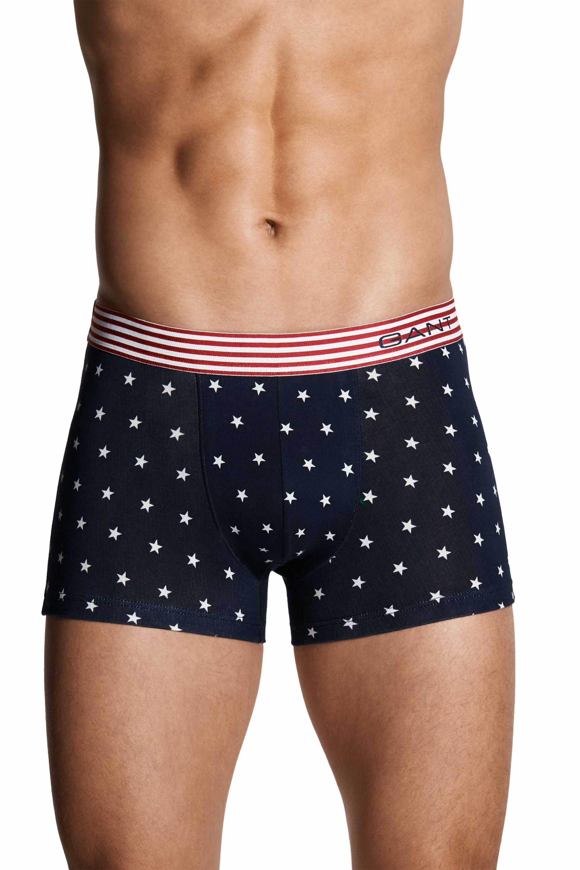 Gant ανδρικό εσώρουχο trunk με stars print - 1603 Μπλε Σκούρο