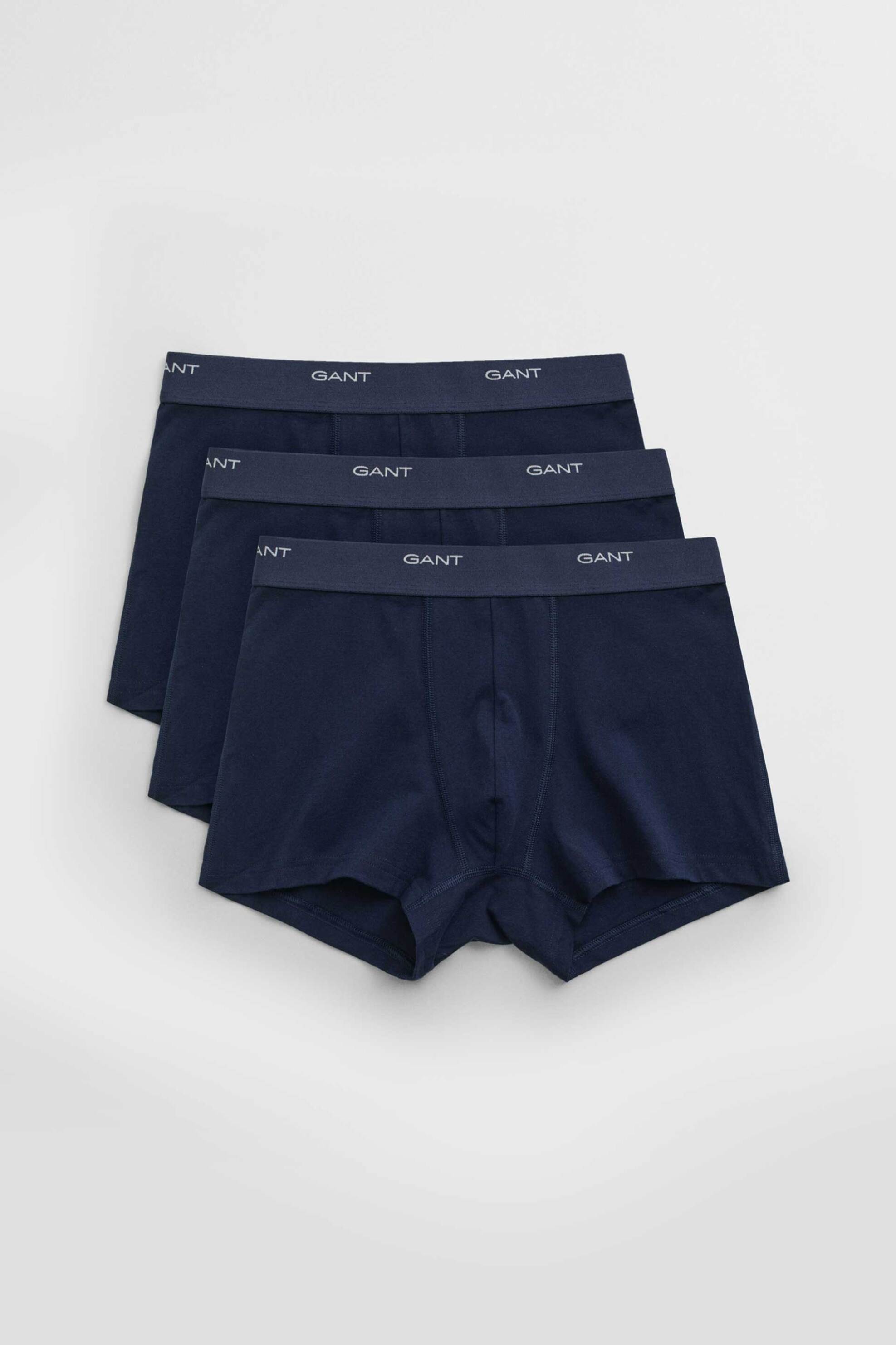 GANT Gant σετ ανδρικά εσώρουχα trunk με λογότυπο Slim Fit (3 τεμάχια) - 900003333 Μπλε Σκούρο