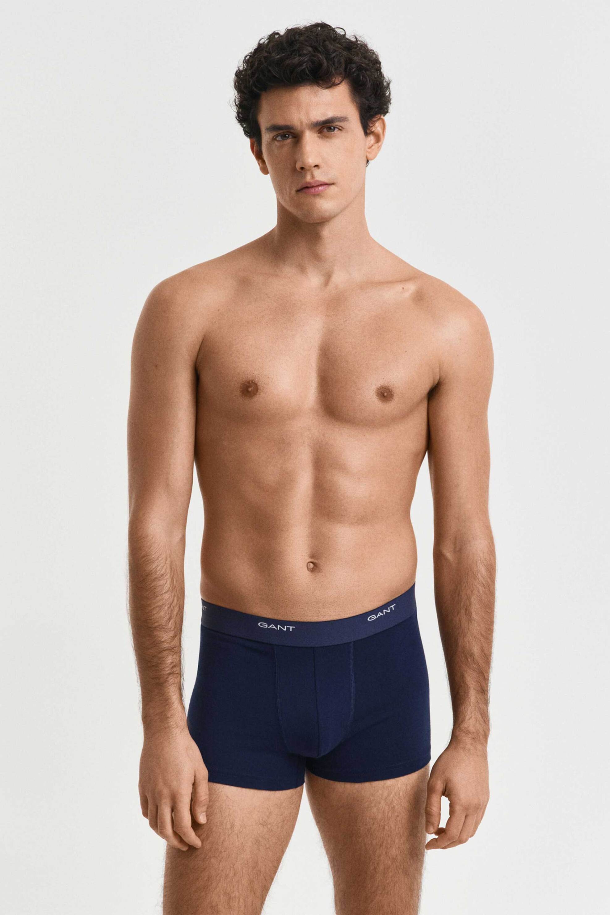 Gant σετ ανδρικά εσώρουχα trunk με λογότυπο Slim Fit (3 τεμάχια) - 900003333 Μπλε Σκούρο φωτογραφία