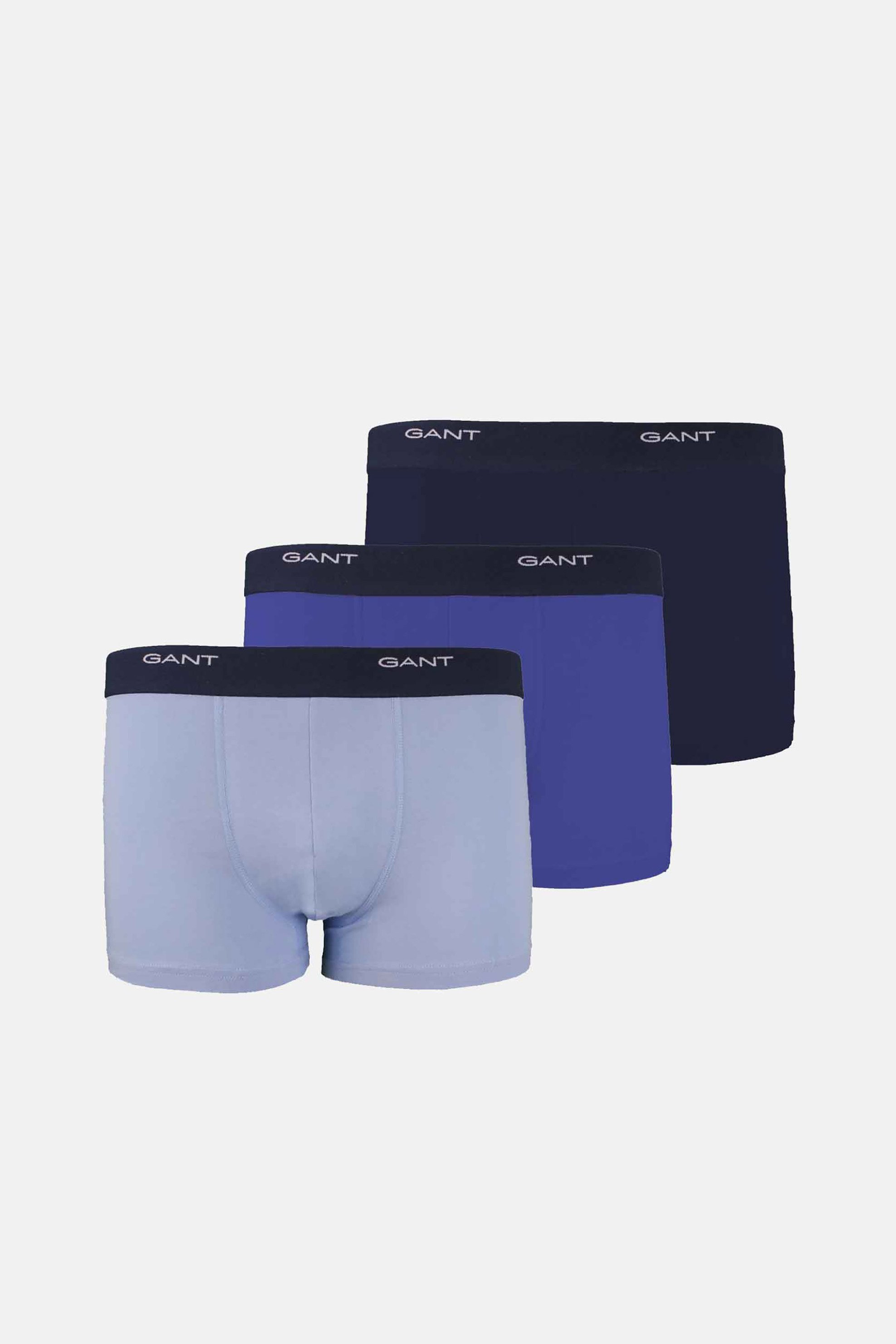 GANT Gant σετ ανδρικά εσώρουχα trunk με λογότυπο Slim Fit (3 τεμάχια) - 900003333 Μπλε