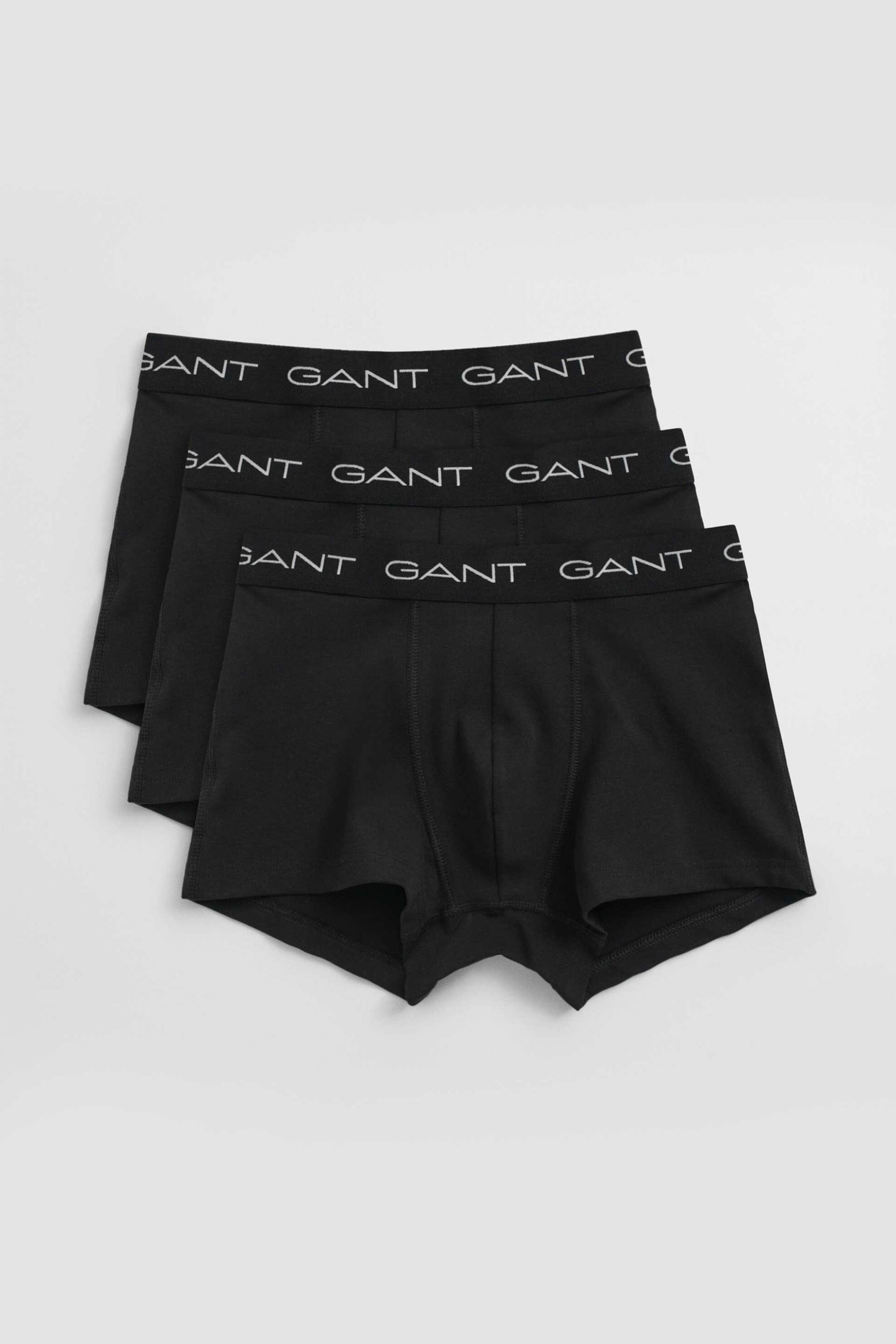 GANT Gant σετ ανδρικά εσώρουχα trunk με logo tape Slim Fit (3 τεμάχια) - 900023003 Μαύρο