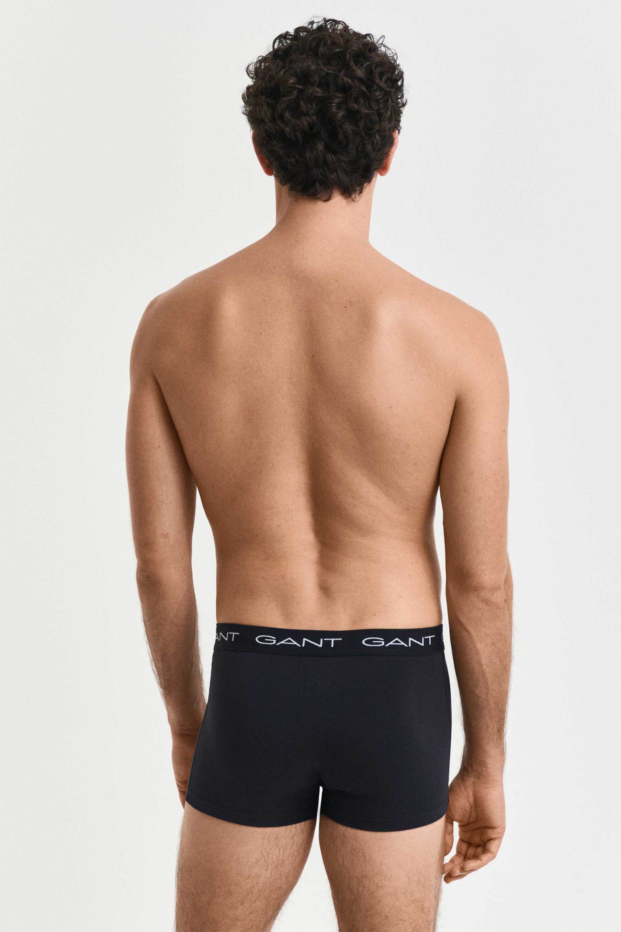 Gant σετ ανδρικά εσώρουχα trunk με logo tape Slim Fit (3 τεμάχια) - 900023003 Μαύρο φωτογραφία